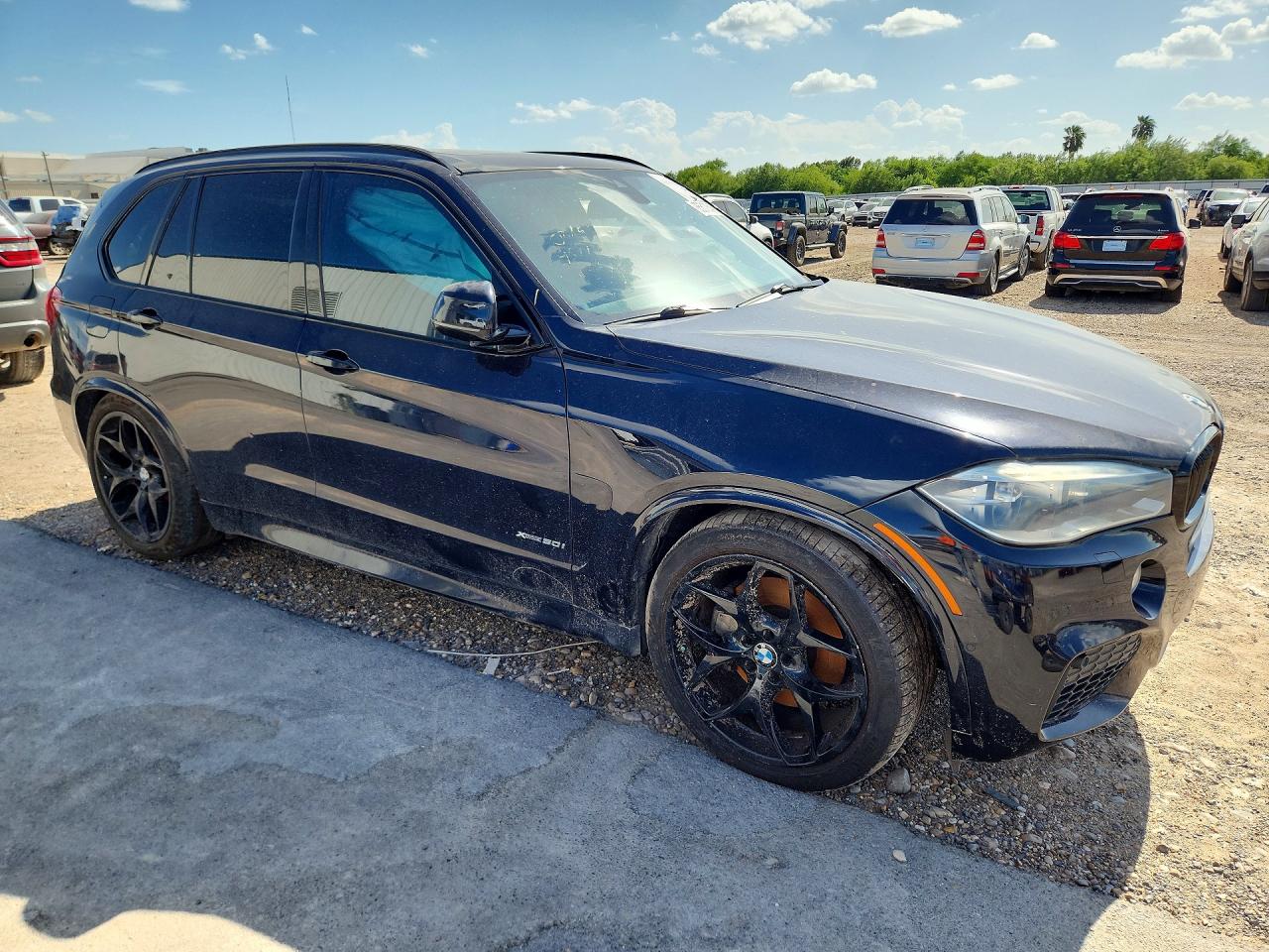 2015 Bmw X5 Xdrive50i Blue vin: 5UXKR6C53F0J77416