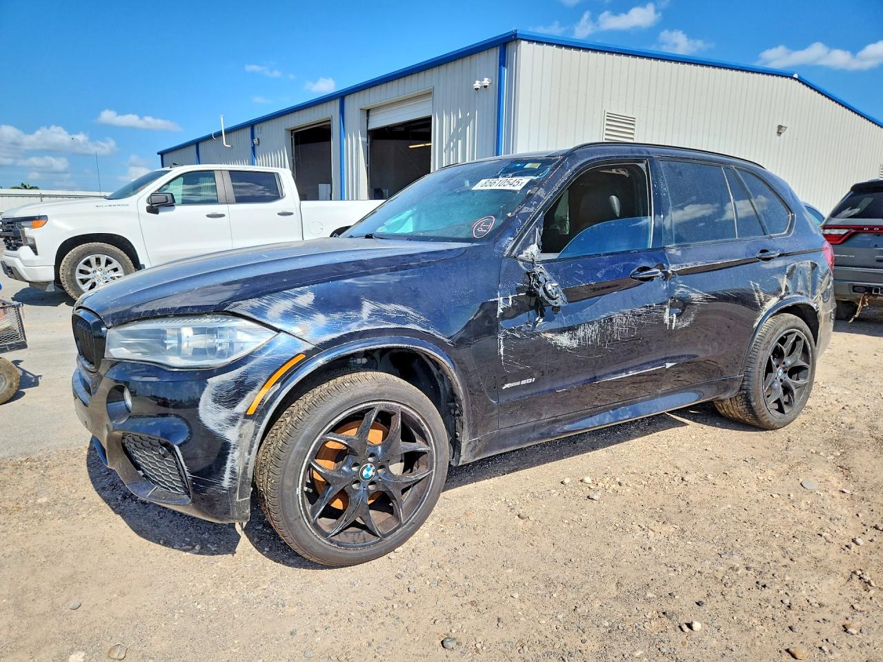 2015 Bmw X5 Xdrive50i Blue vin: 5UXKR6C53F0J77416