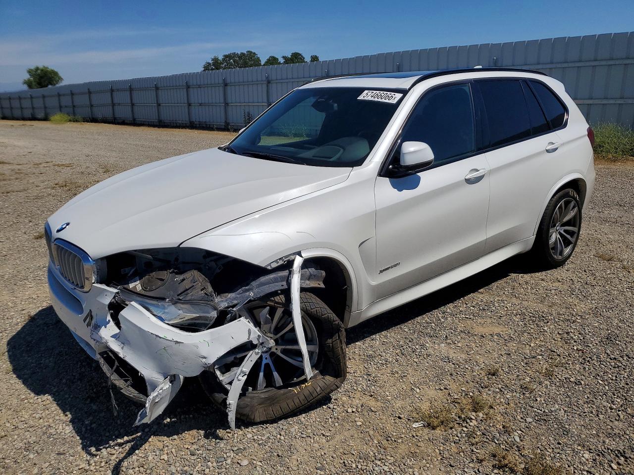 2014 Bmw X5 Xdrive50i White vin: 5UXKR6C54E0C02454