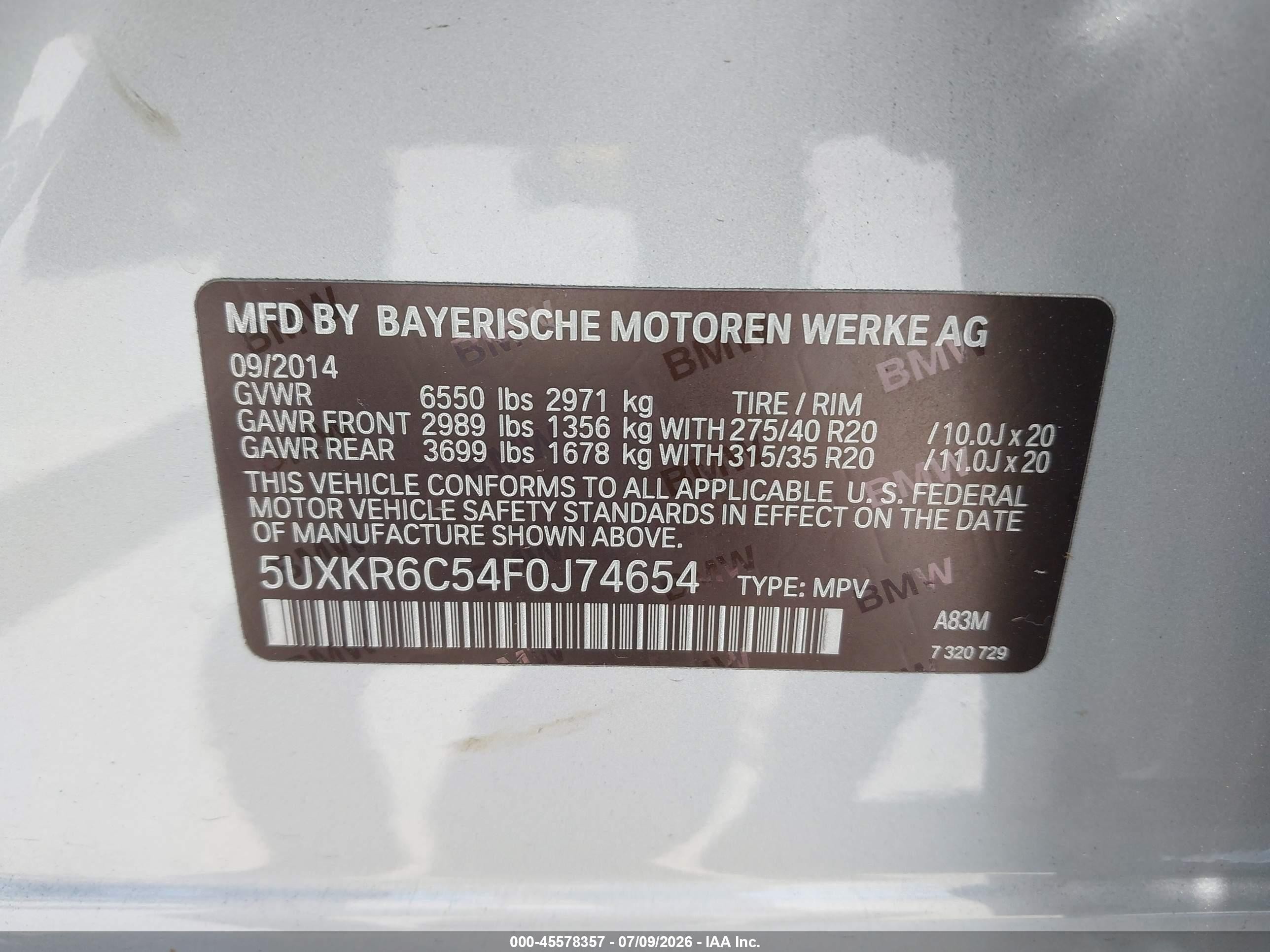 2015 Bmw X5 Xdrive50i Silver vin: 5UXKR6C54F0J74654