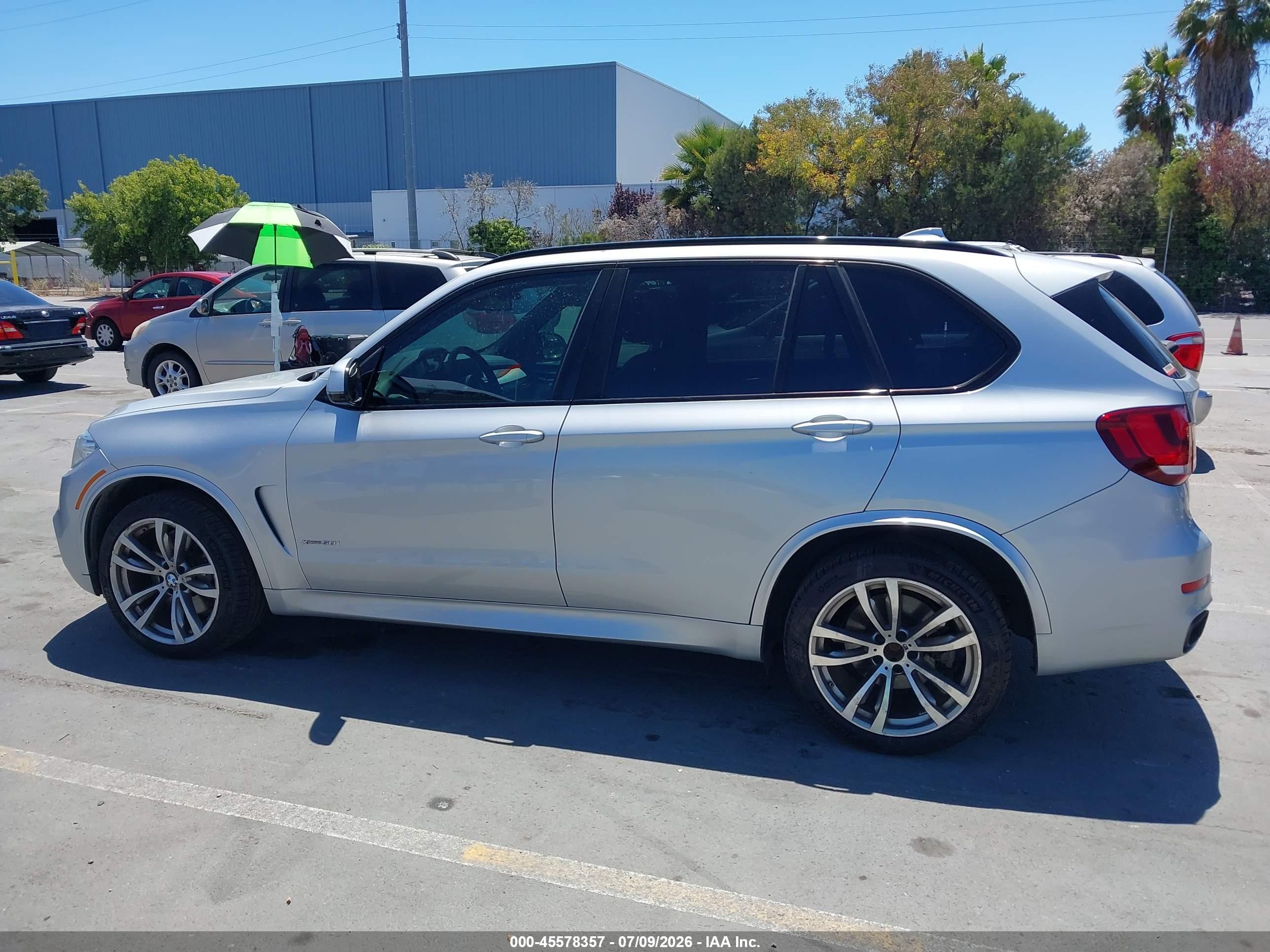 2015 Bmw X5 Xdrive50i Silver vin: 5UXKR6C54F0J74654