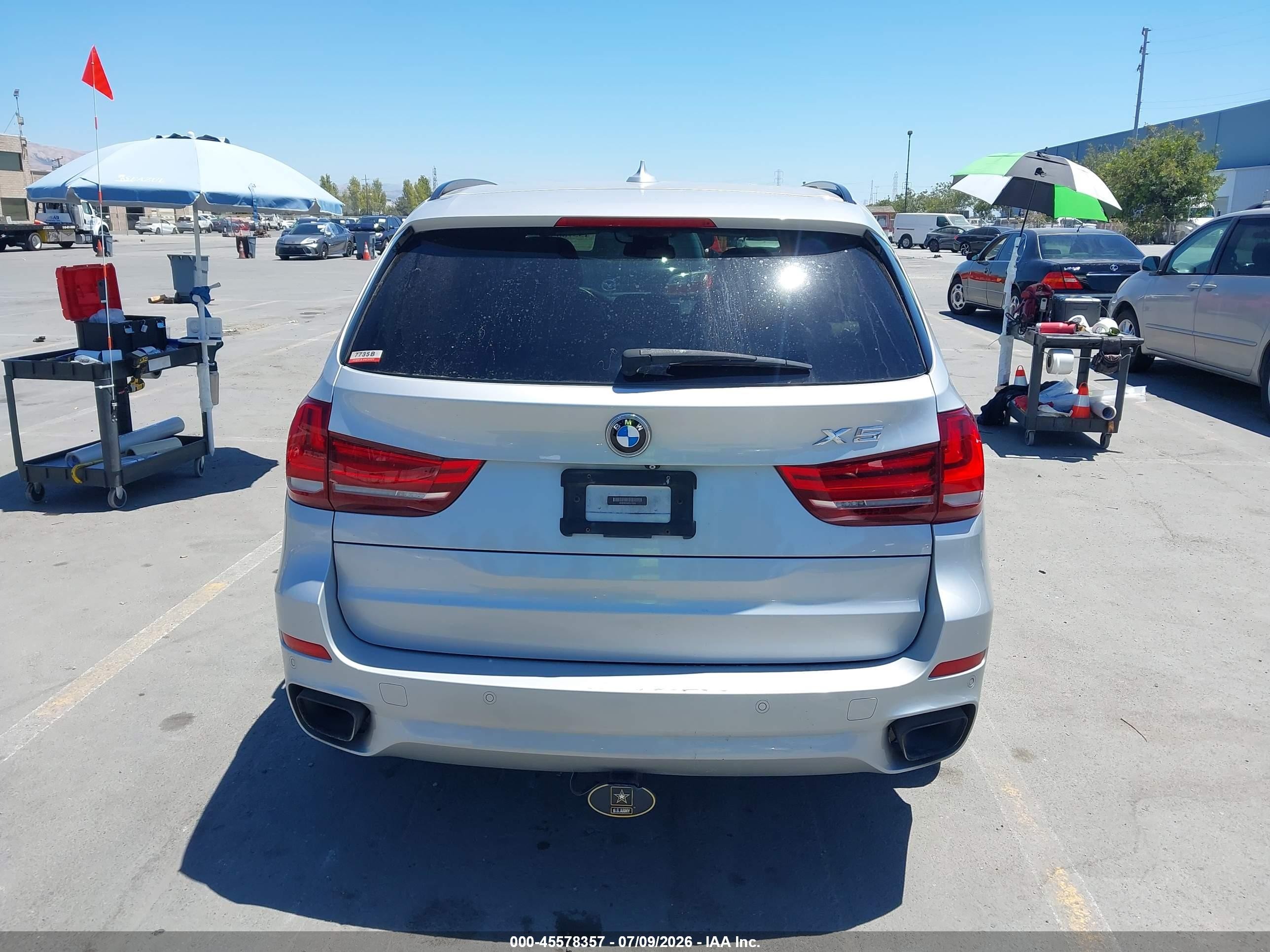 2015 Bmw X5 Xdrive50i Silver vin: 5UXKR6C54F0J74654