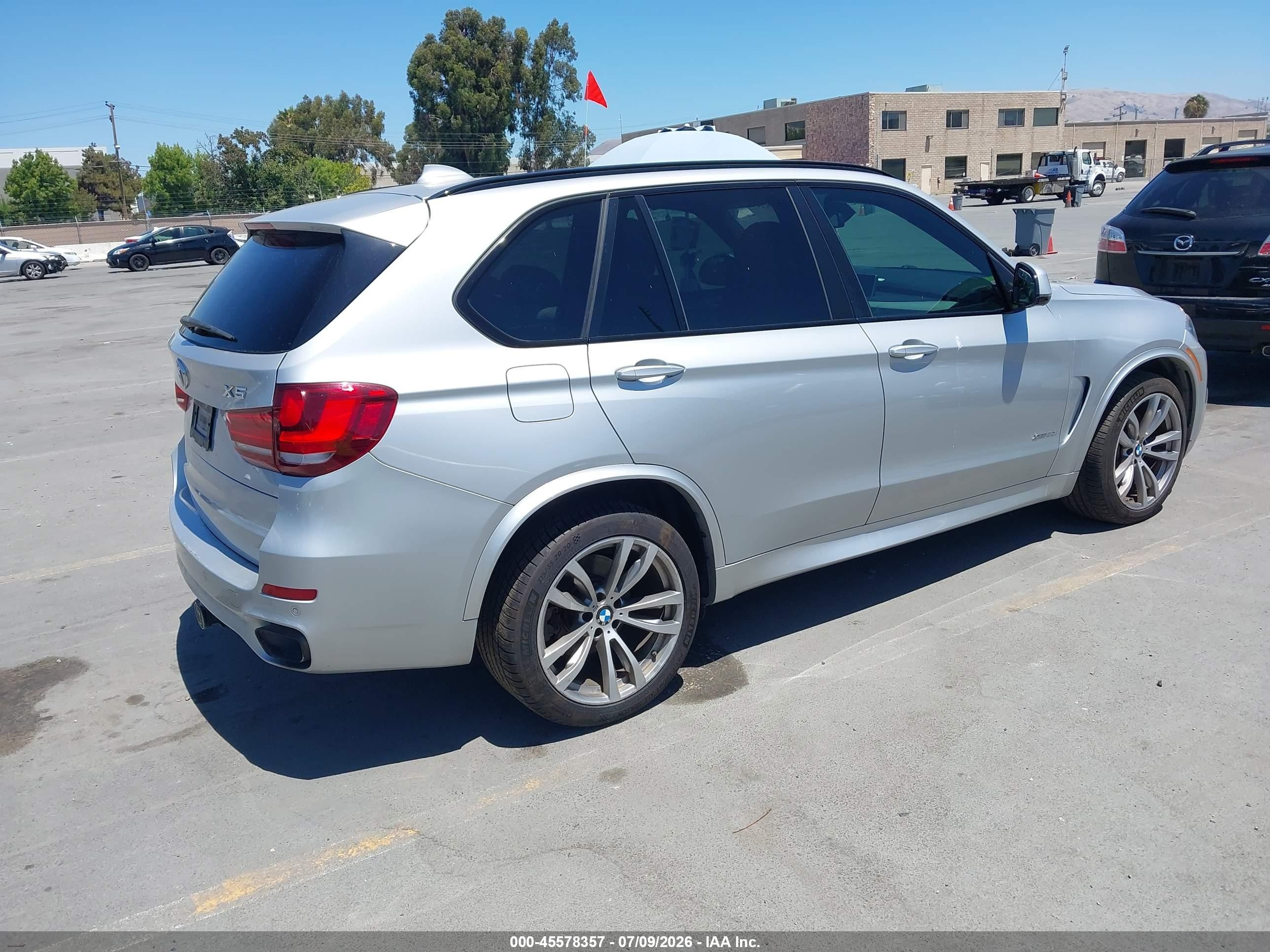 2015 Bmw X5 Xdrive50i Silver vin: 5UXKR6C54F0J74654