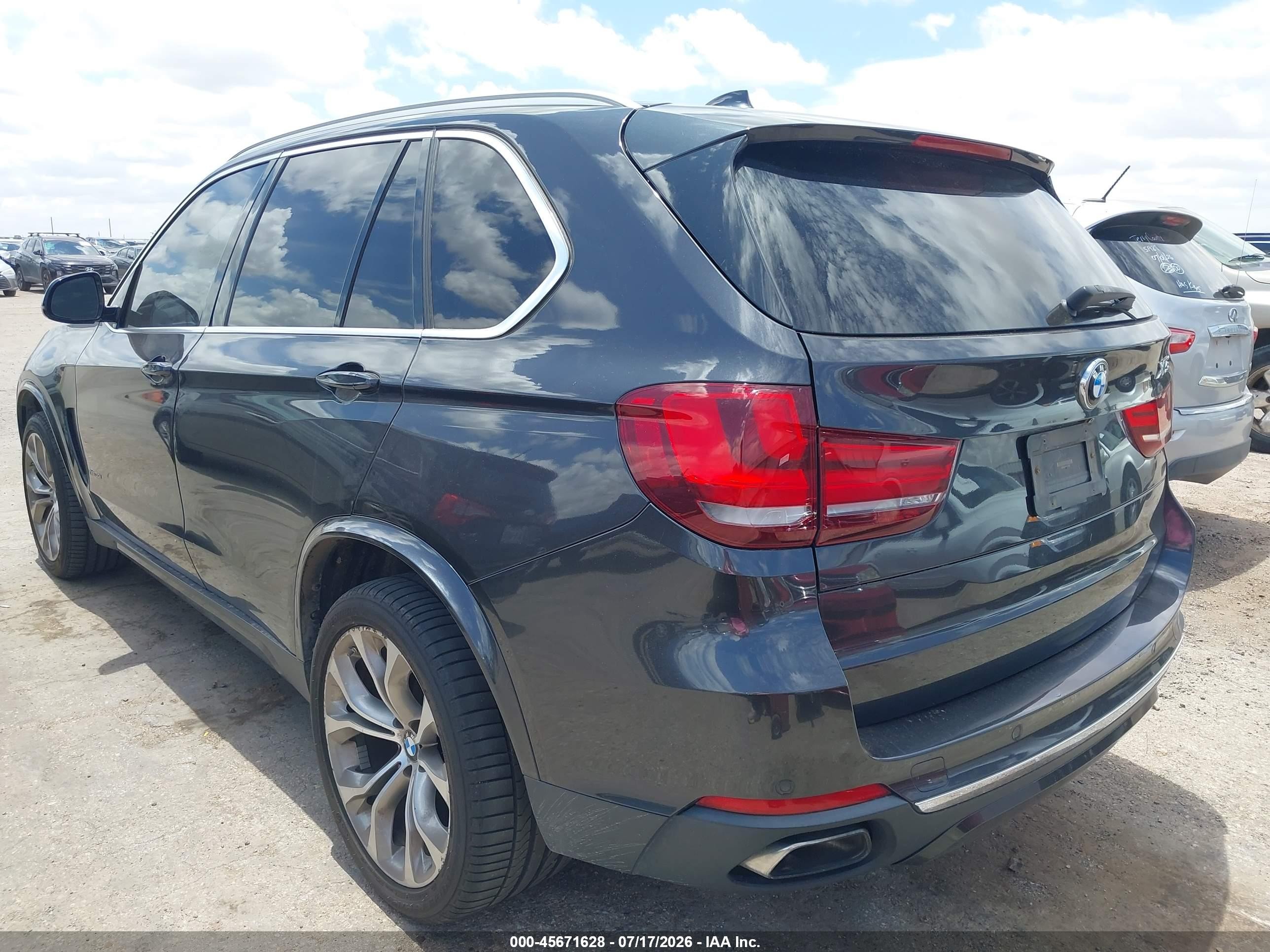 2015 Bmw X5 Xdrive50i Черный vin: 5UXKR6C54F0J77165