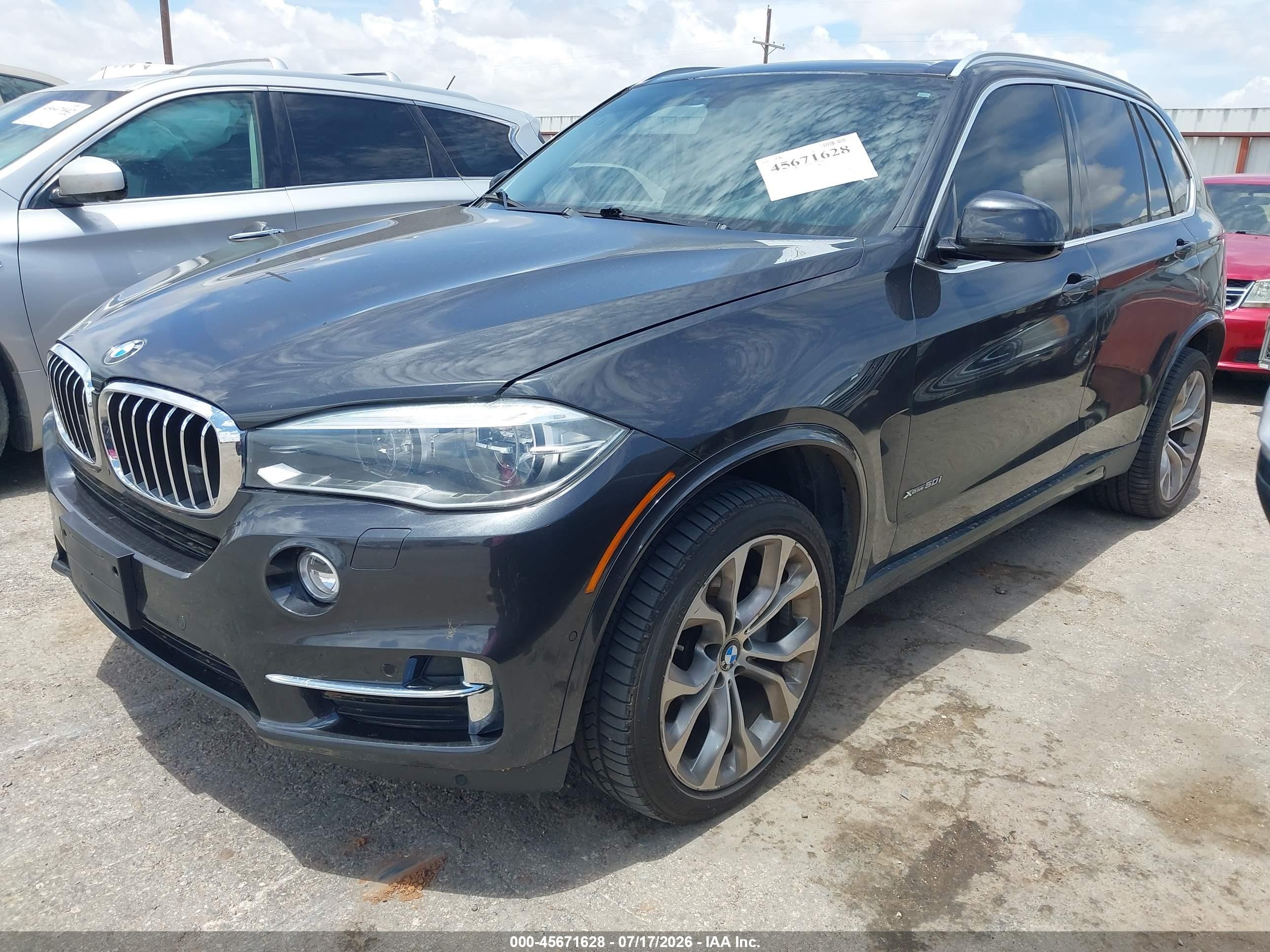 2015 Bmw X5 Xdrive50i Черный vin: 5UXKR6C54F0J77165