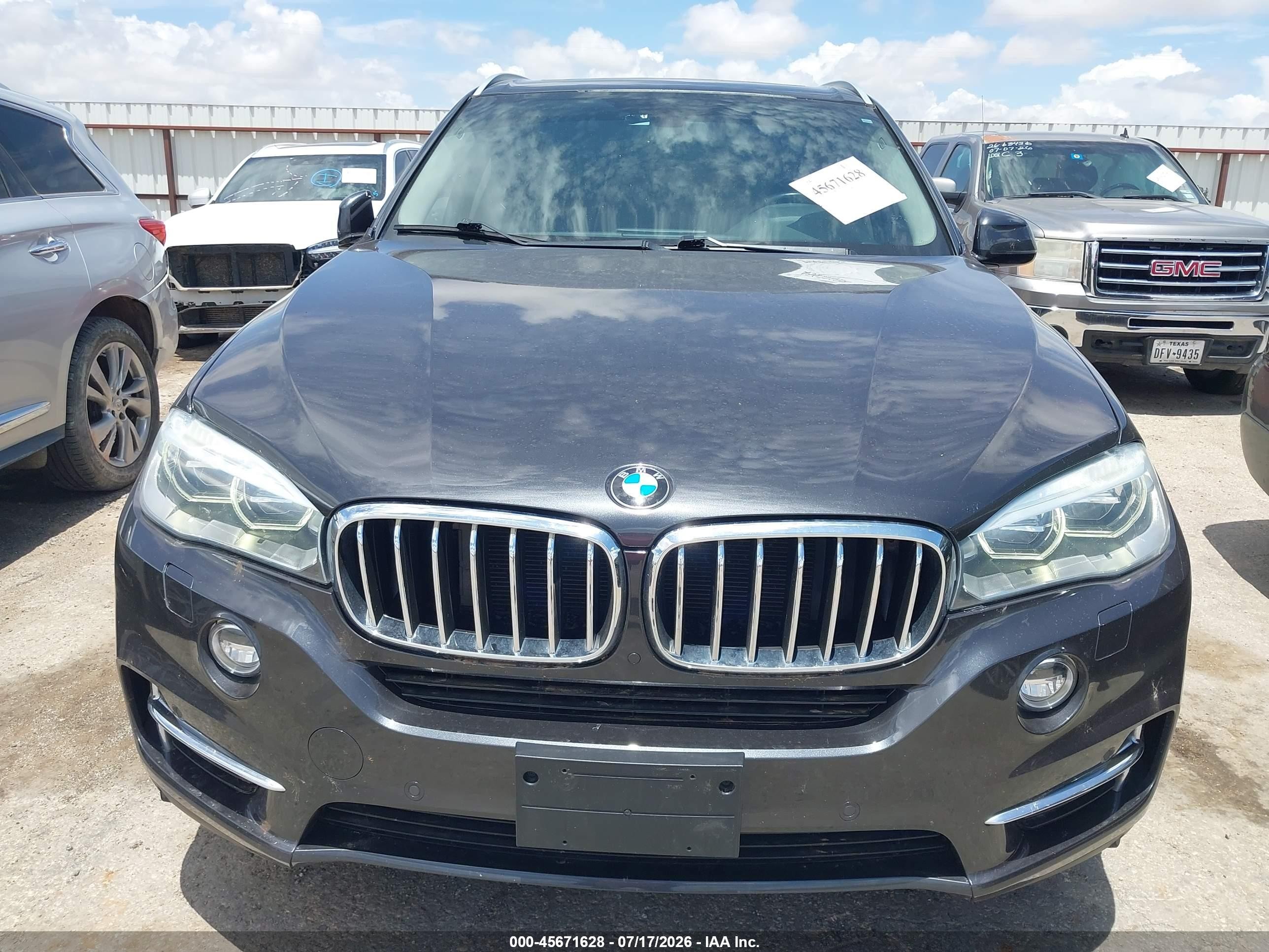 2015 Bmw X5 Xdrive50i Черный vin: 5UXKR6C54F0J77165