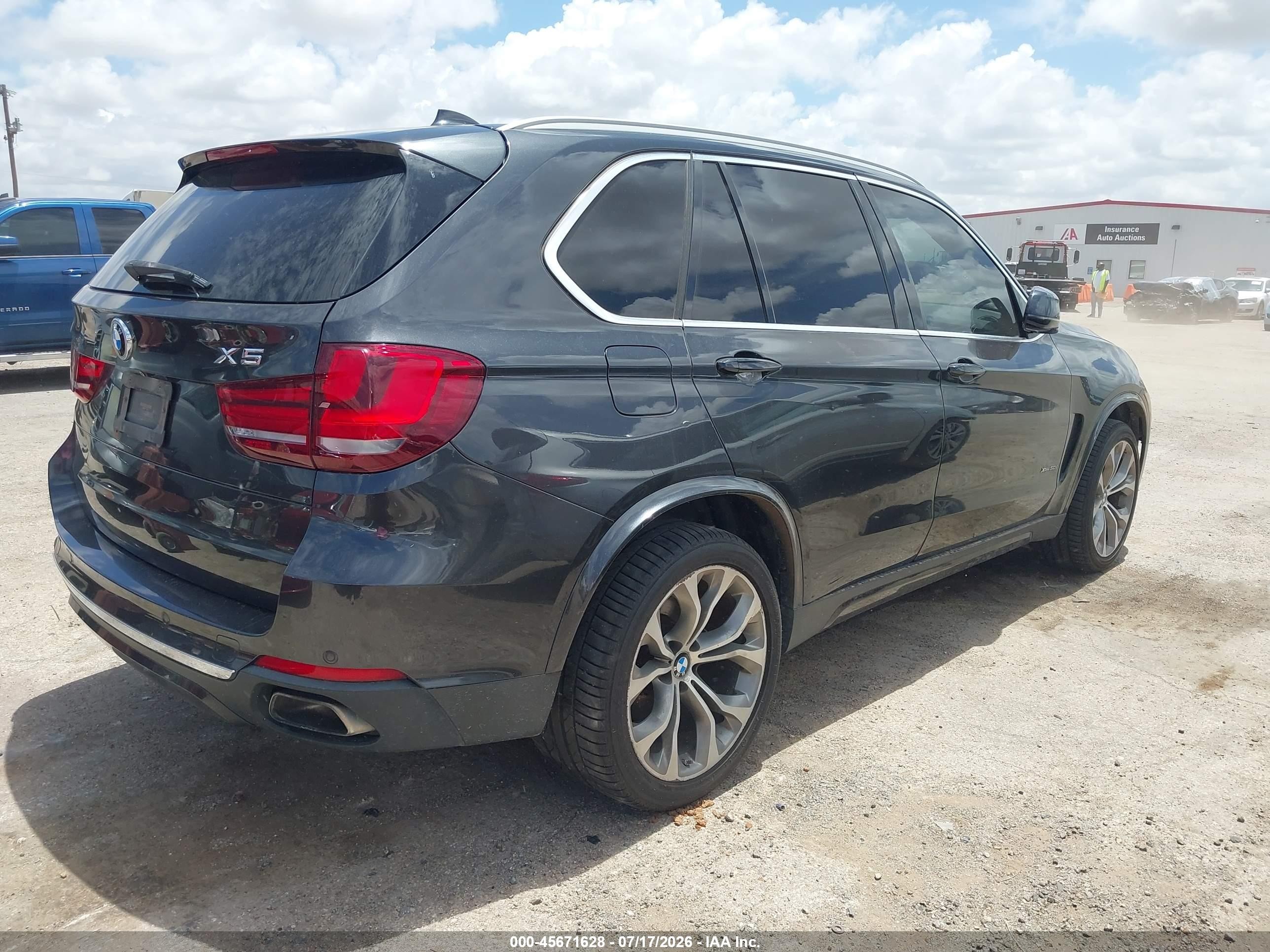 2015 Bmw X5 Xdrive50i Черный vin: 5UXKR6C54F0J77165