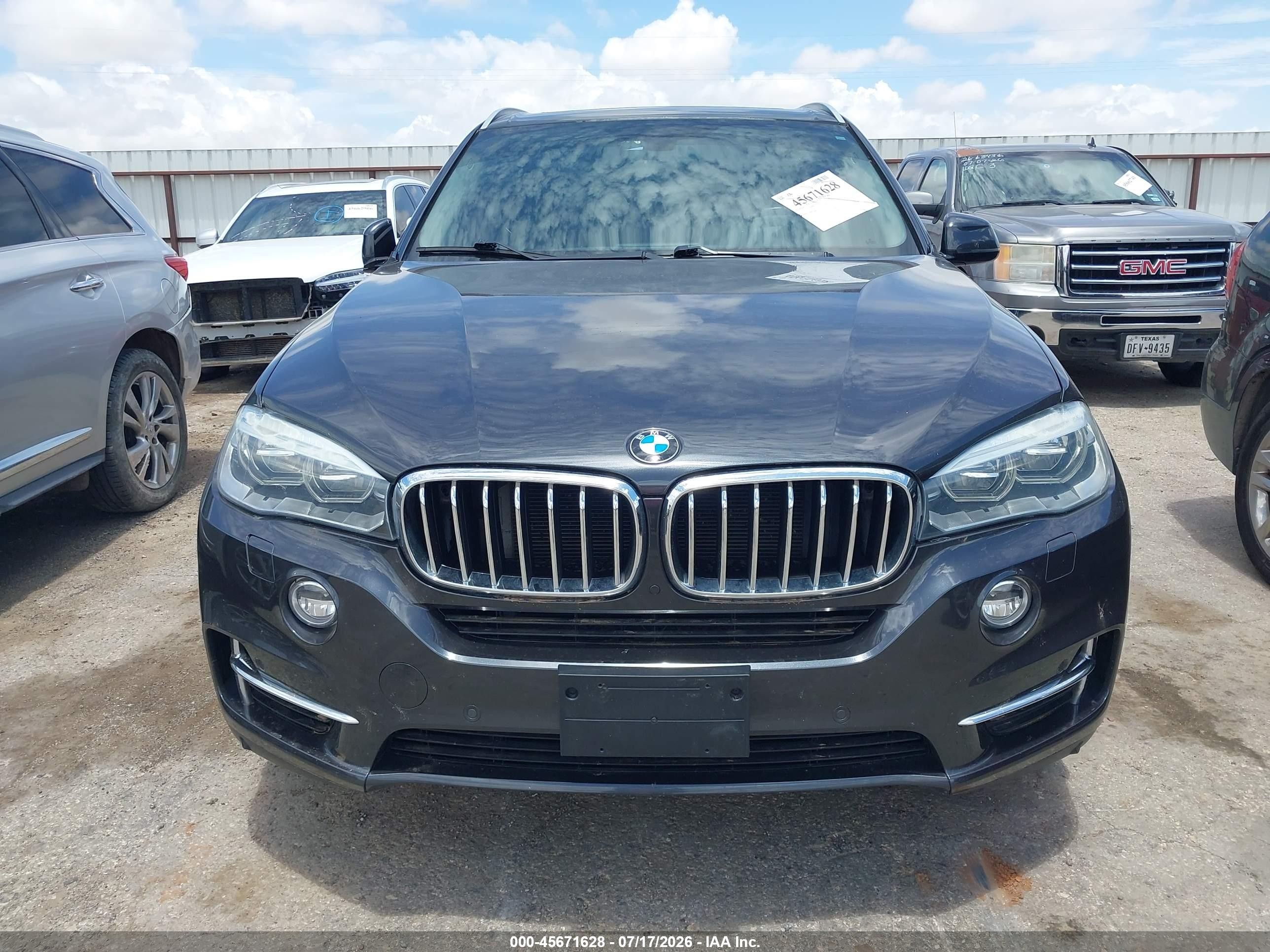 2015 Bmw X5 Xdrive50i Черный vin: 5UXKR6C54F0J77165