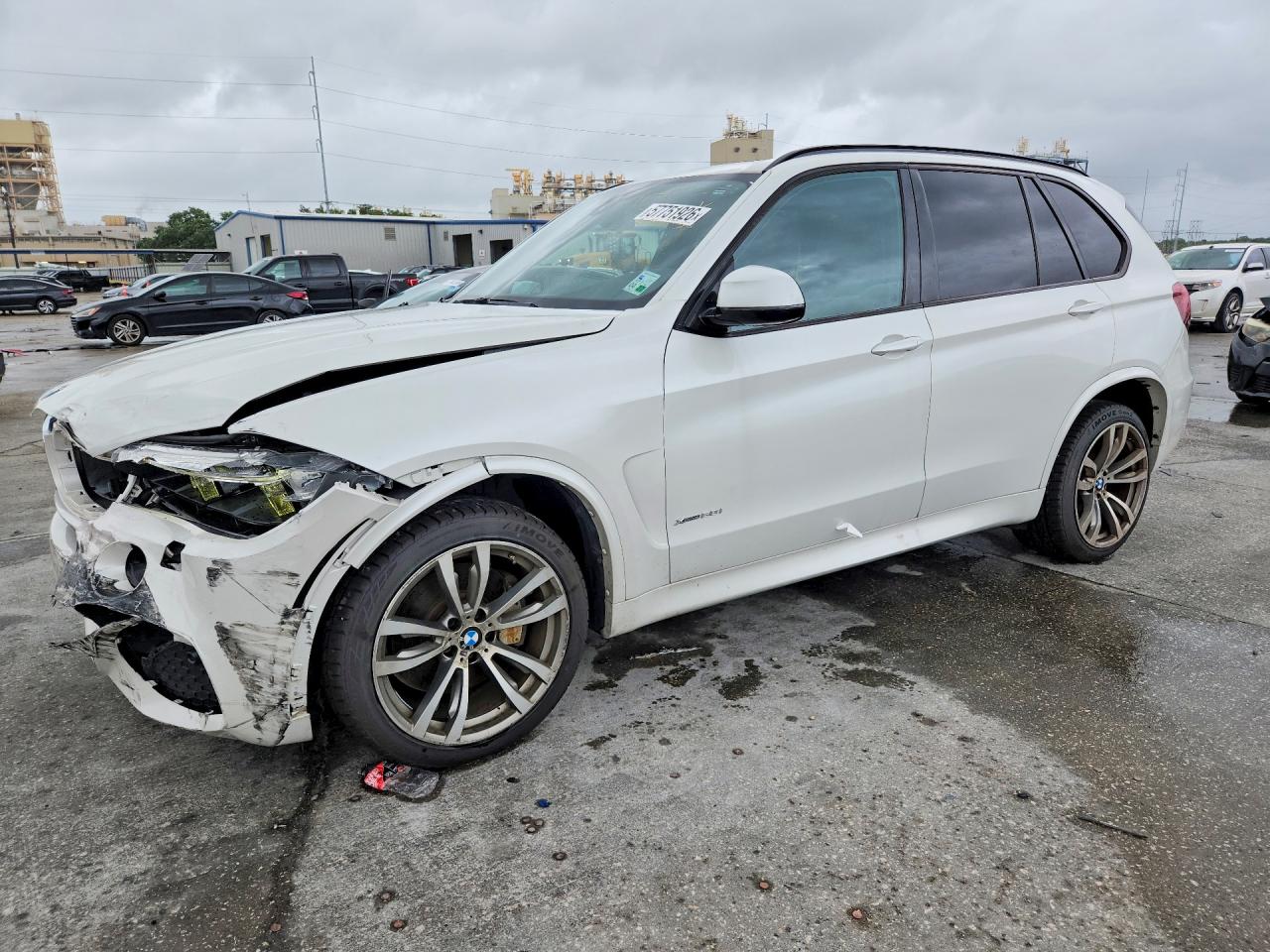 2015 Bmw X5 Xdrive50i White vin: 5UXKR6C54F0J77540