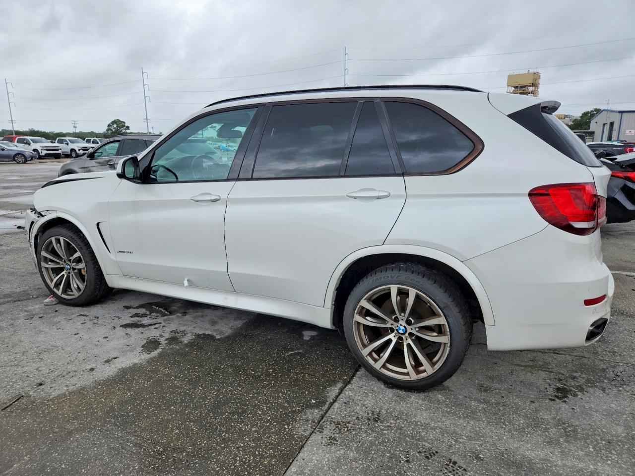 2015 Bmw X5 Xdrive50i White vin: 5UXKR6C54F0J77540