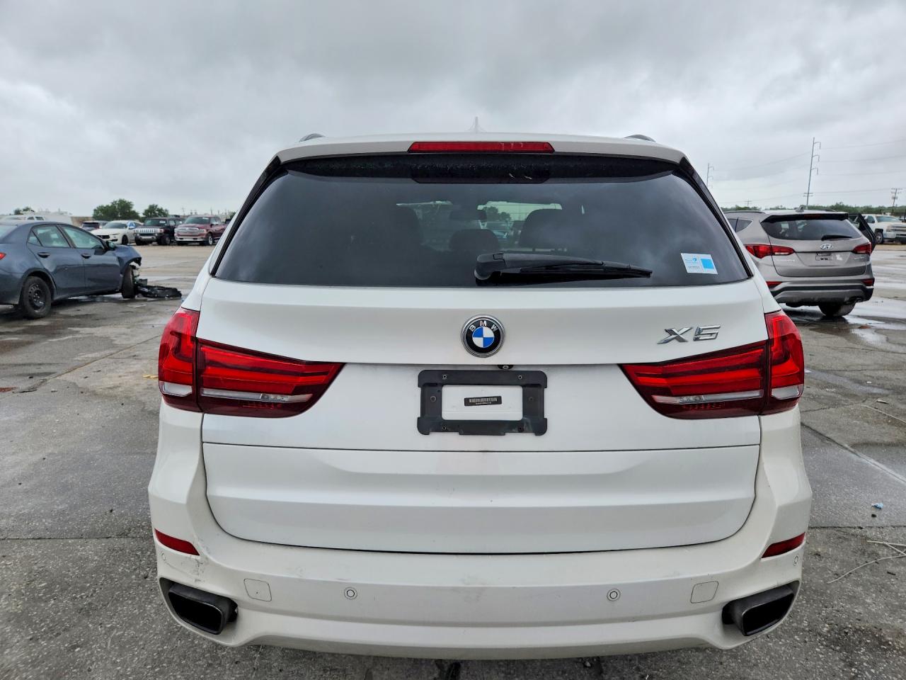 2015 Bmw X5 Xdrive50i White vin: 5UXKR6C54F0J77540