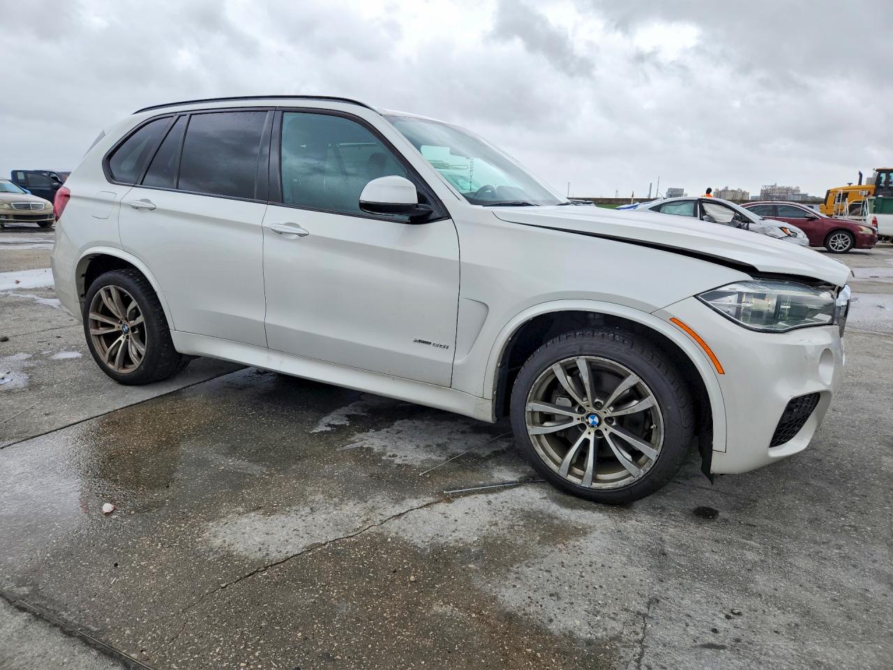 2015 Bmw X5 Xdrive50i White vin: 5UXKR6C54F0J77540