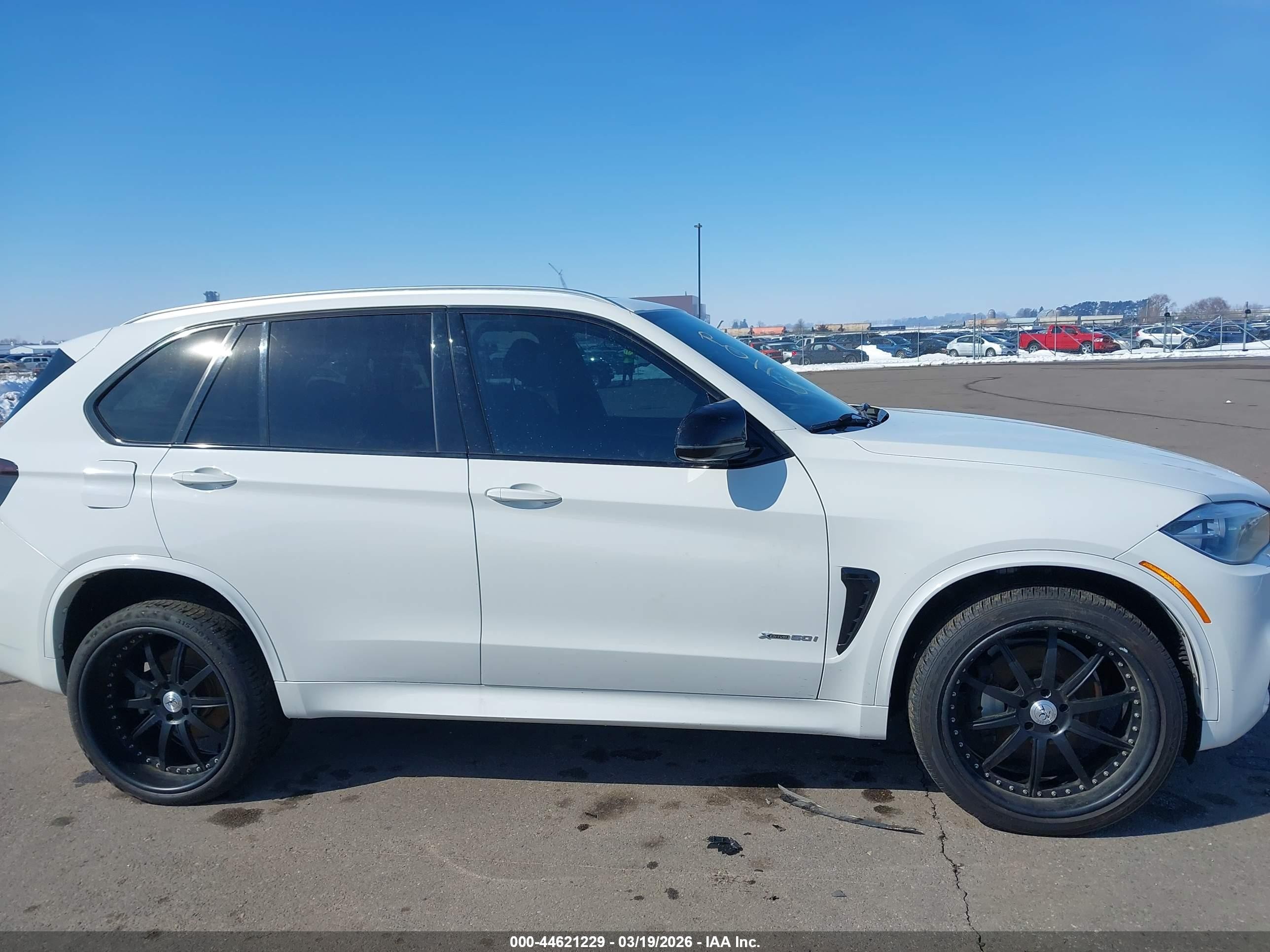 2014 Bmw X5 Xdrive50i White vin: 5UXKR6C55E0C02270