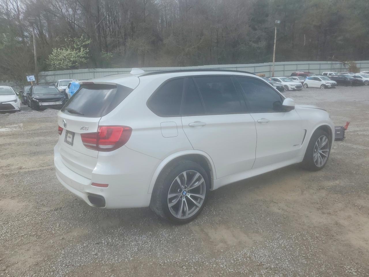 2015 Bmw X5 Xdrive50i White vin: 5UXKR6C55F0J77403