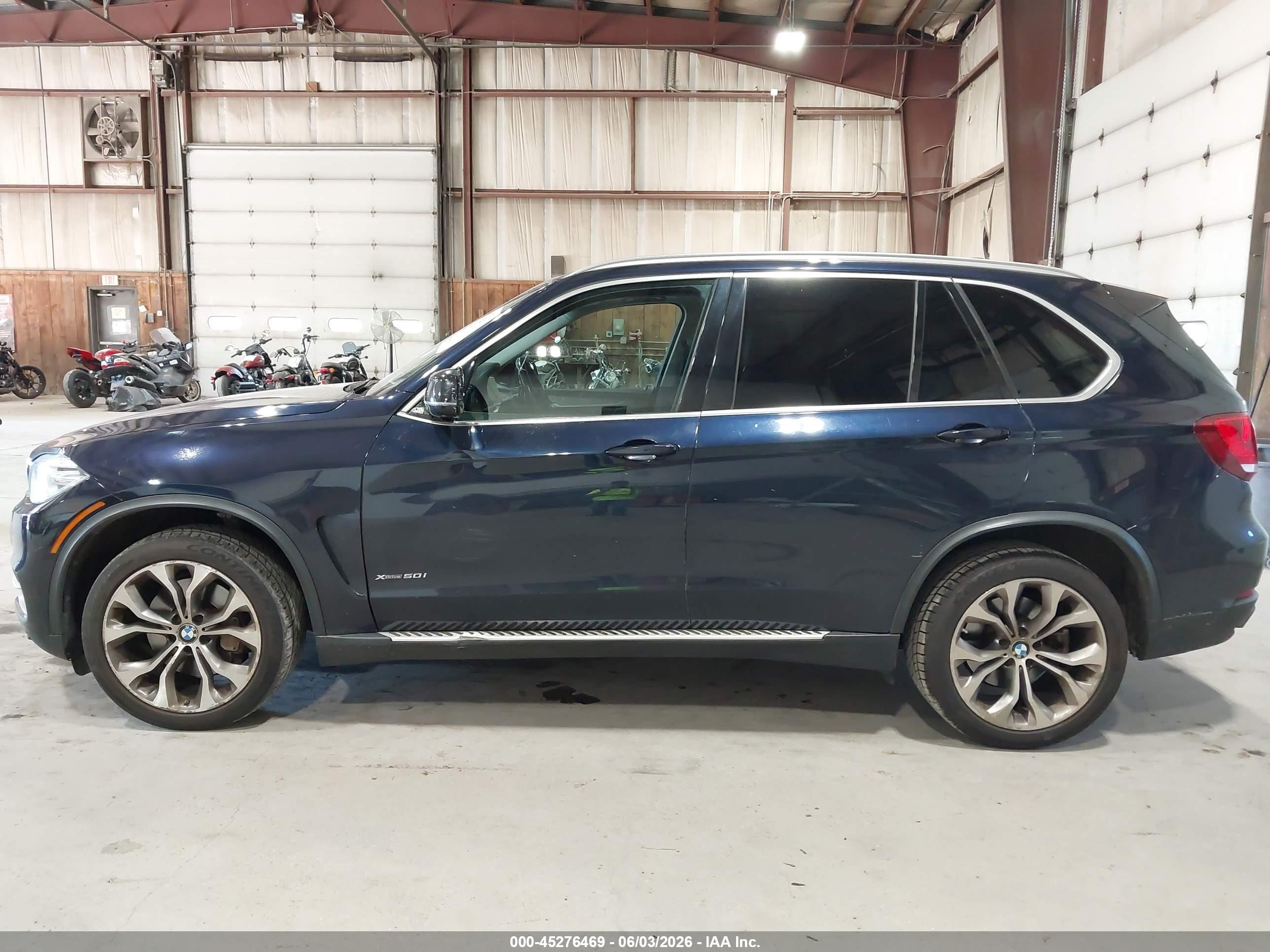 2015 Bmw X5 Xdrive50i Navy vin: 5UXKR6C55F0J78292