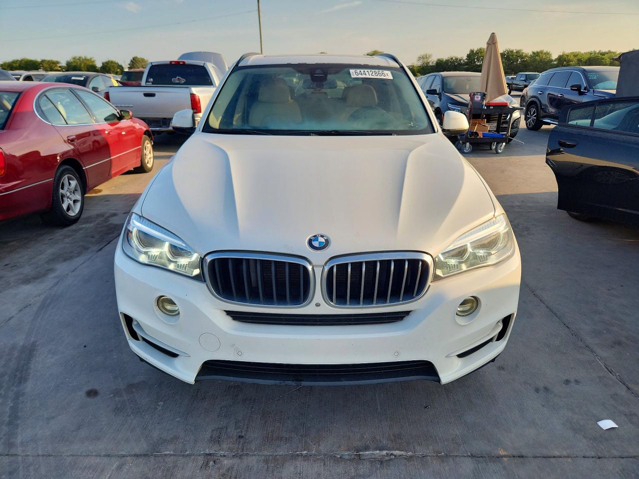2015 Bmw X5 Xdrive50i White vin: 5UXKR6C57F0J76429