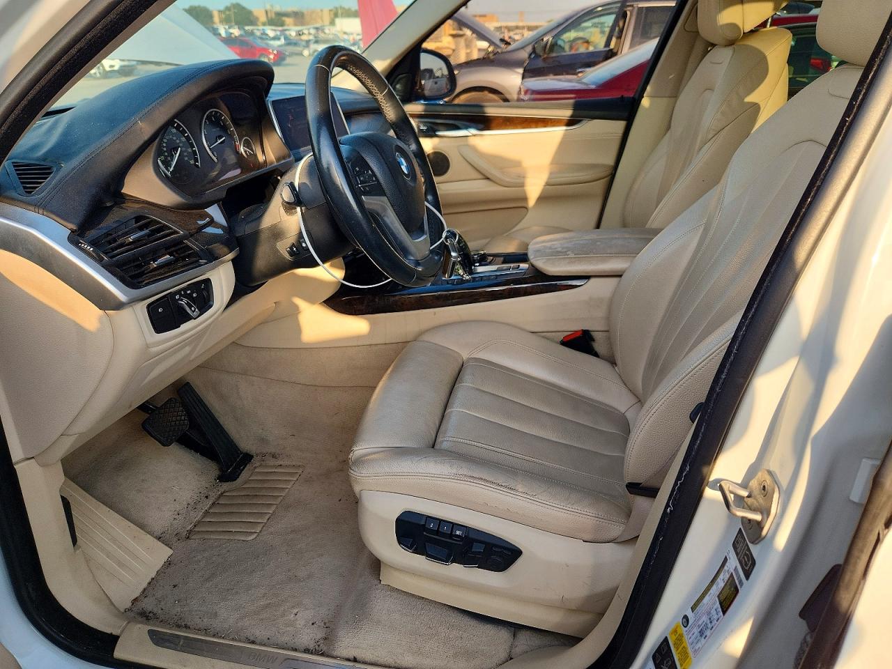 2015 Bmw X5 Xdrive50i White vin: 5UXKR6C57F0J76429
