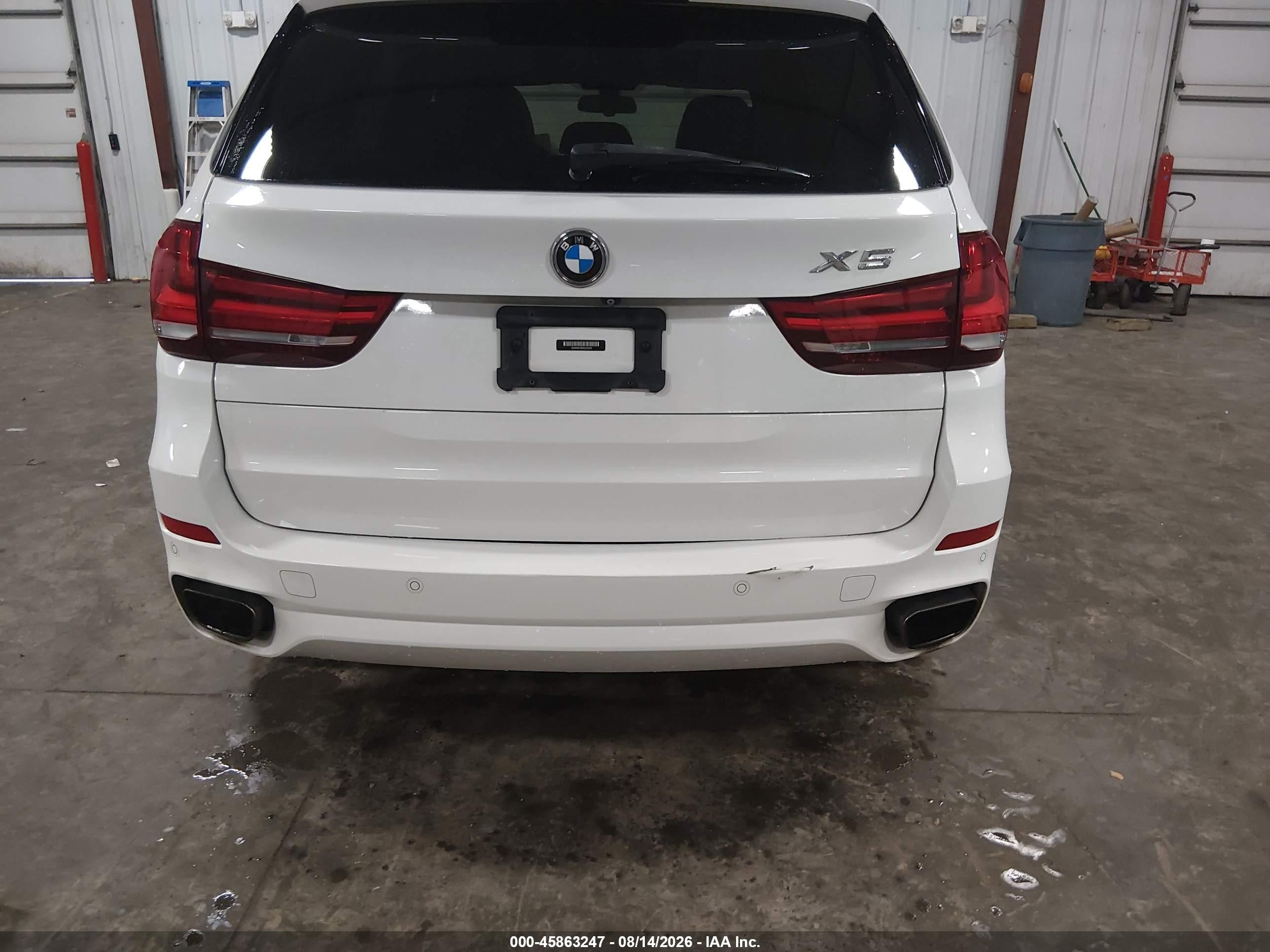 2014 Bmw X5 Xdrive50i White vin: 5UXKR6C58E0C03509