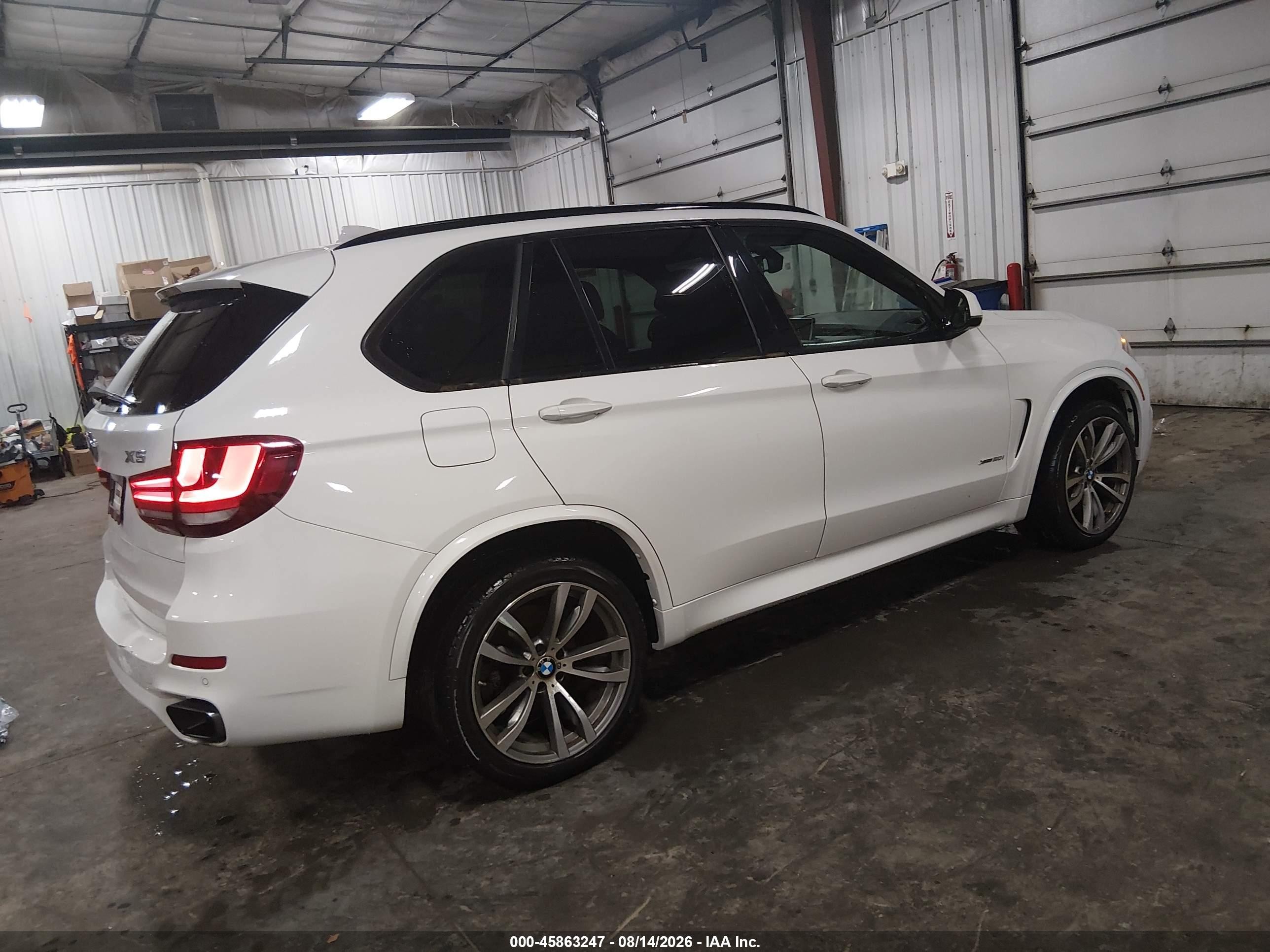 2014 Bmw X5 Xdrive50i White vin: 5UXKR6C58E0C03509