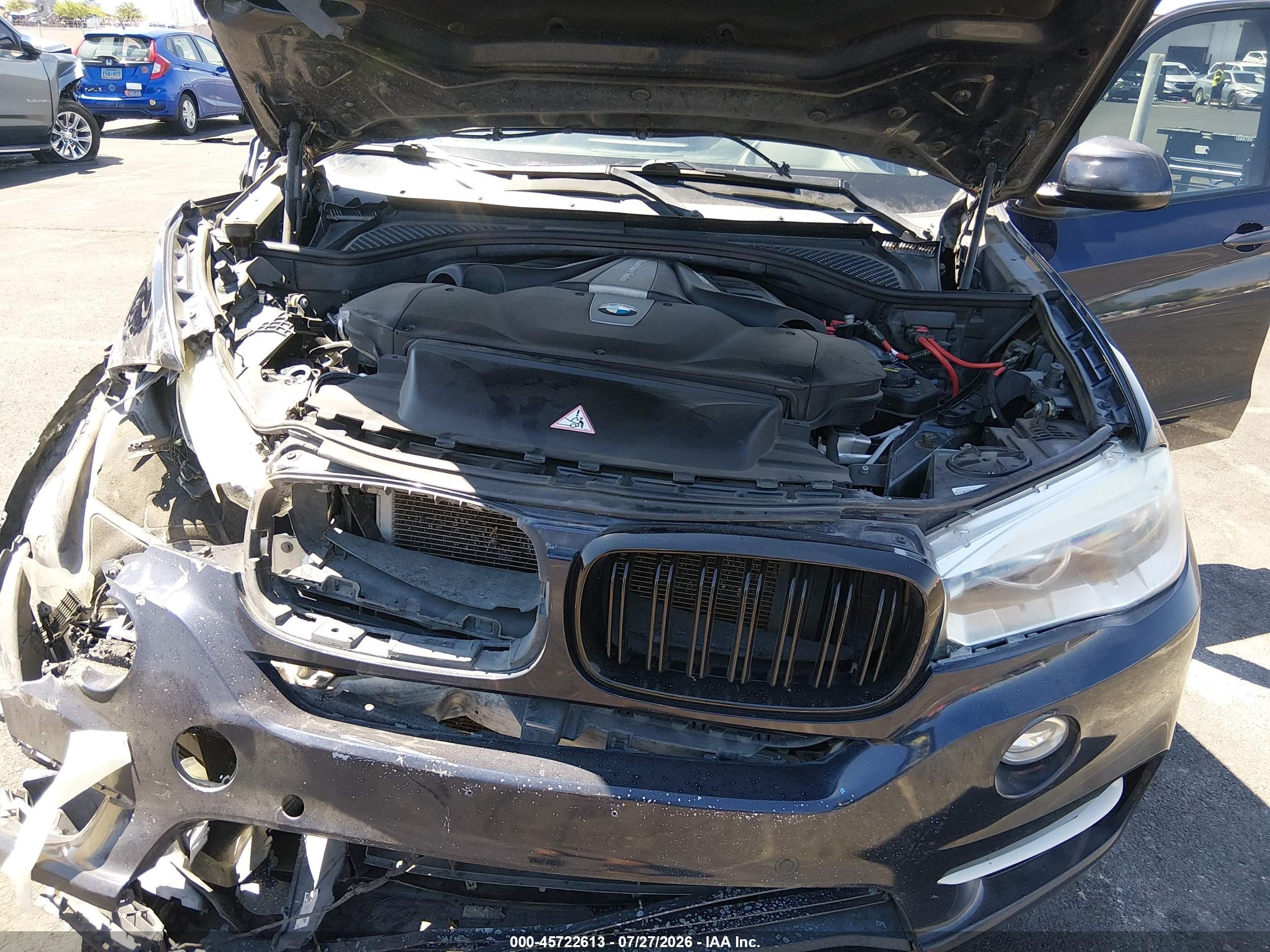 2015 Bmw X5 Xdrive50i Black vin: 5UXKR6C59F0J74200