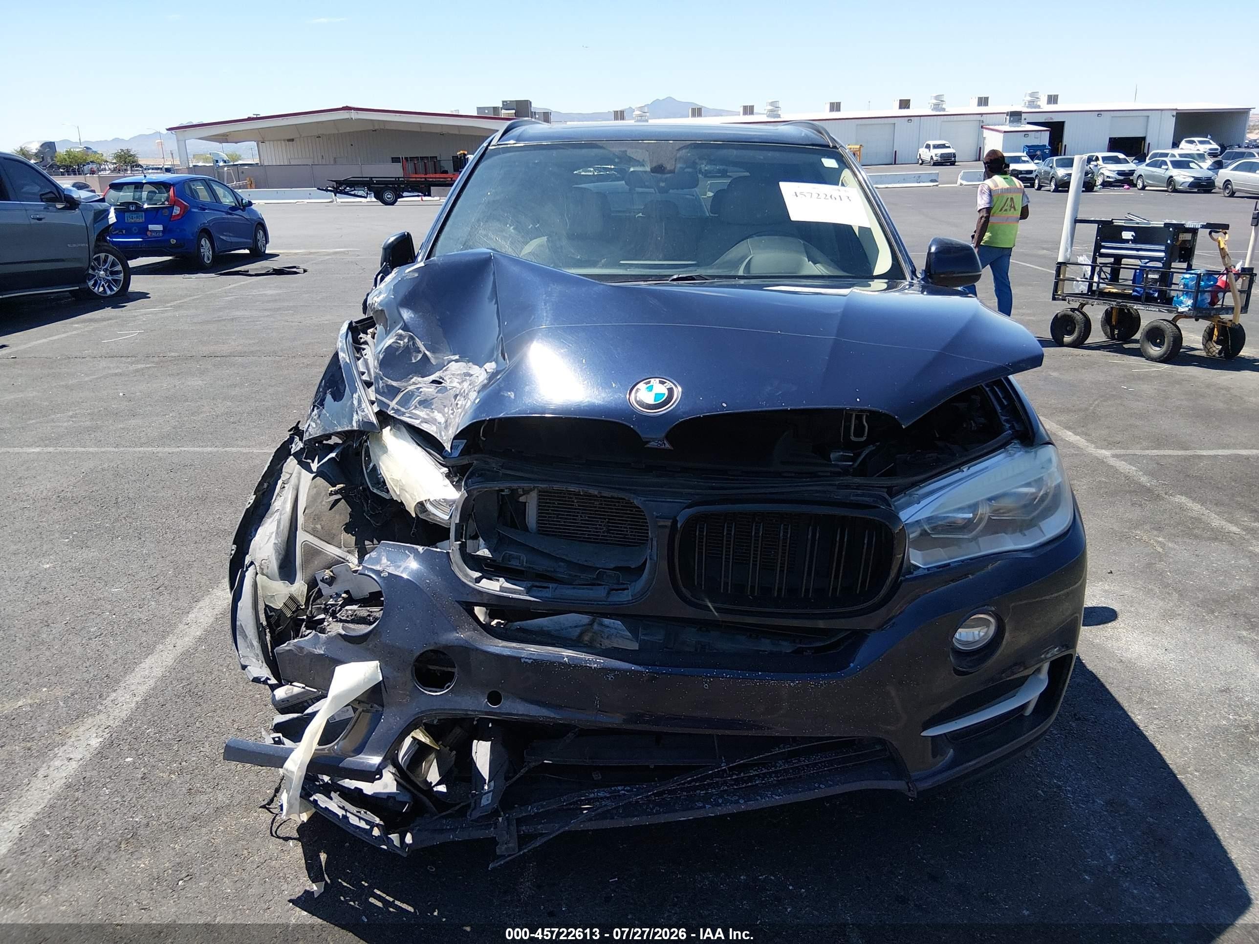 2015 Bmw X5 Xdrive50i Black vin: 5UXKR6C59F0J74200