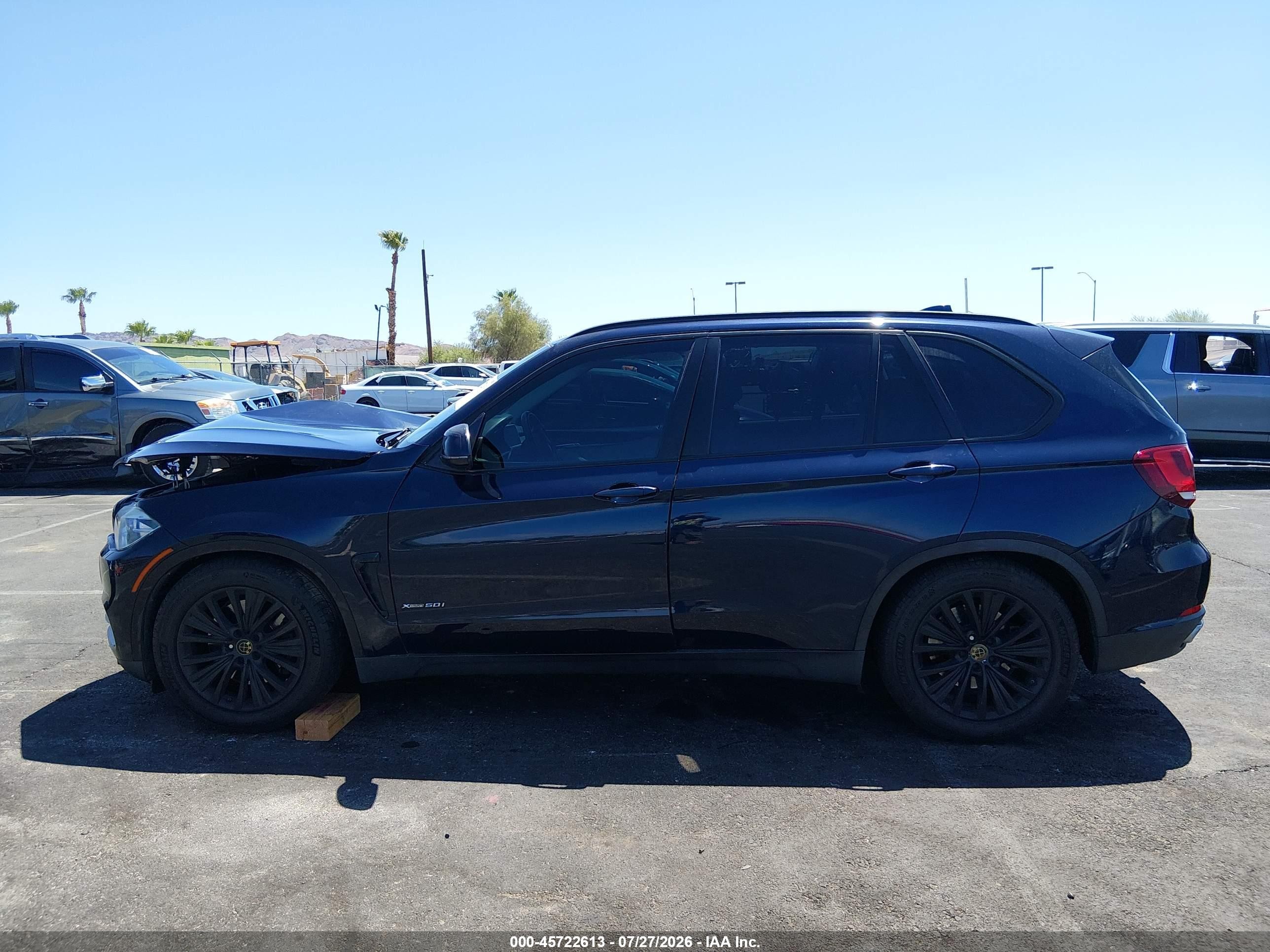 2015 Bmw X5 Xdrive50i Black vin: 5UXKR6C59F0J74200