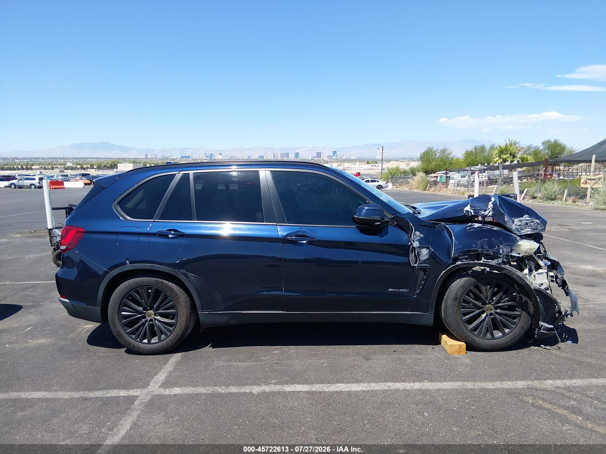 2015 Bmw X5 Xdrive50i Black vin: 5UXKR6C59F0J74200