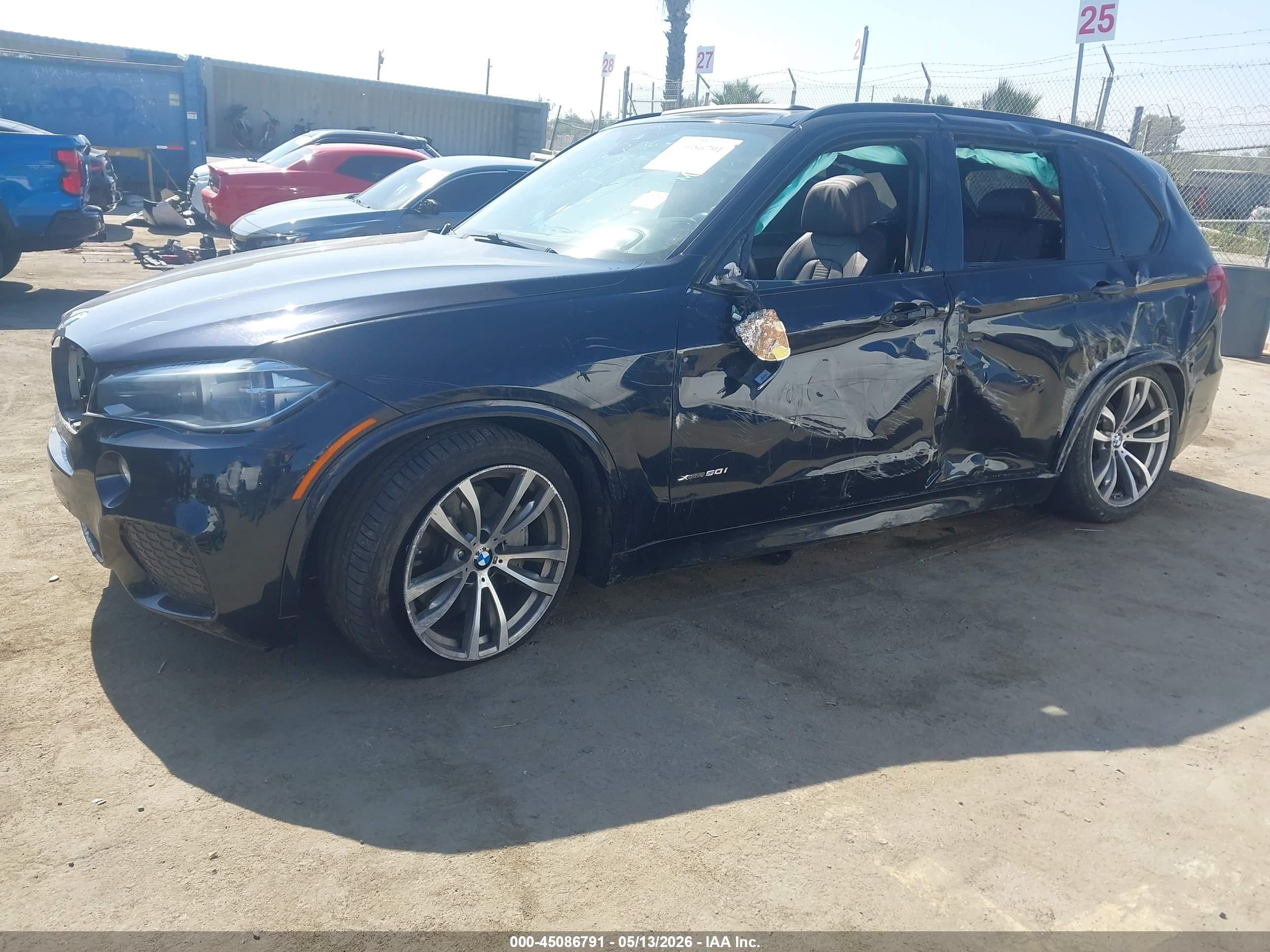 2014 Bmw X5 Xdrive50i Black vin: 5UXKR6C5XE0C02149