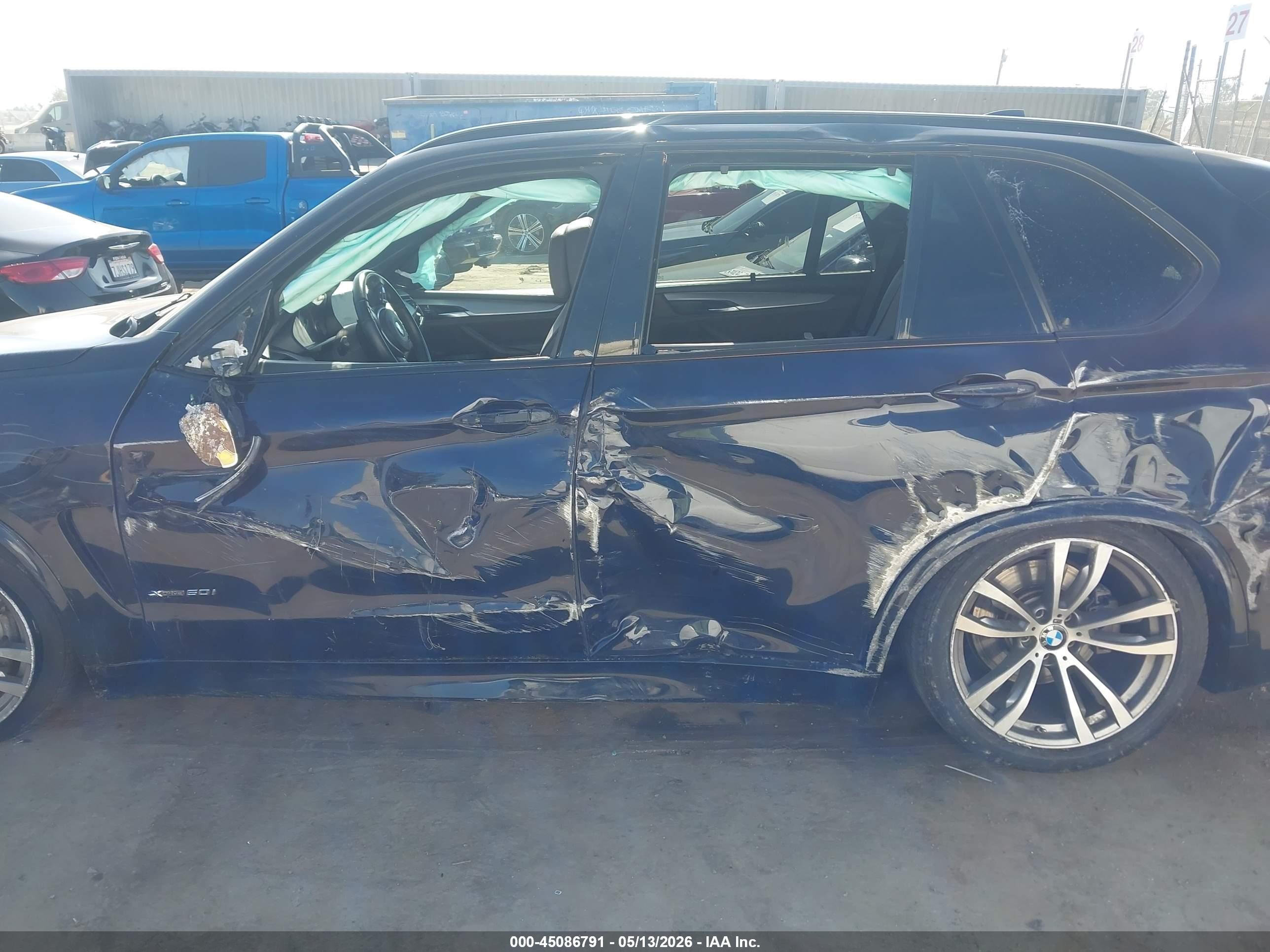 2014 Bmw X5 Xdrive50i Black vin: 5UXKR6C5XE0C02149