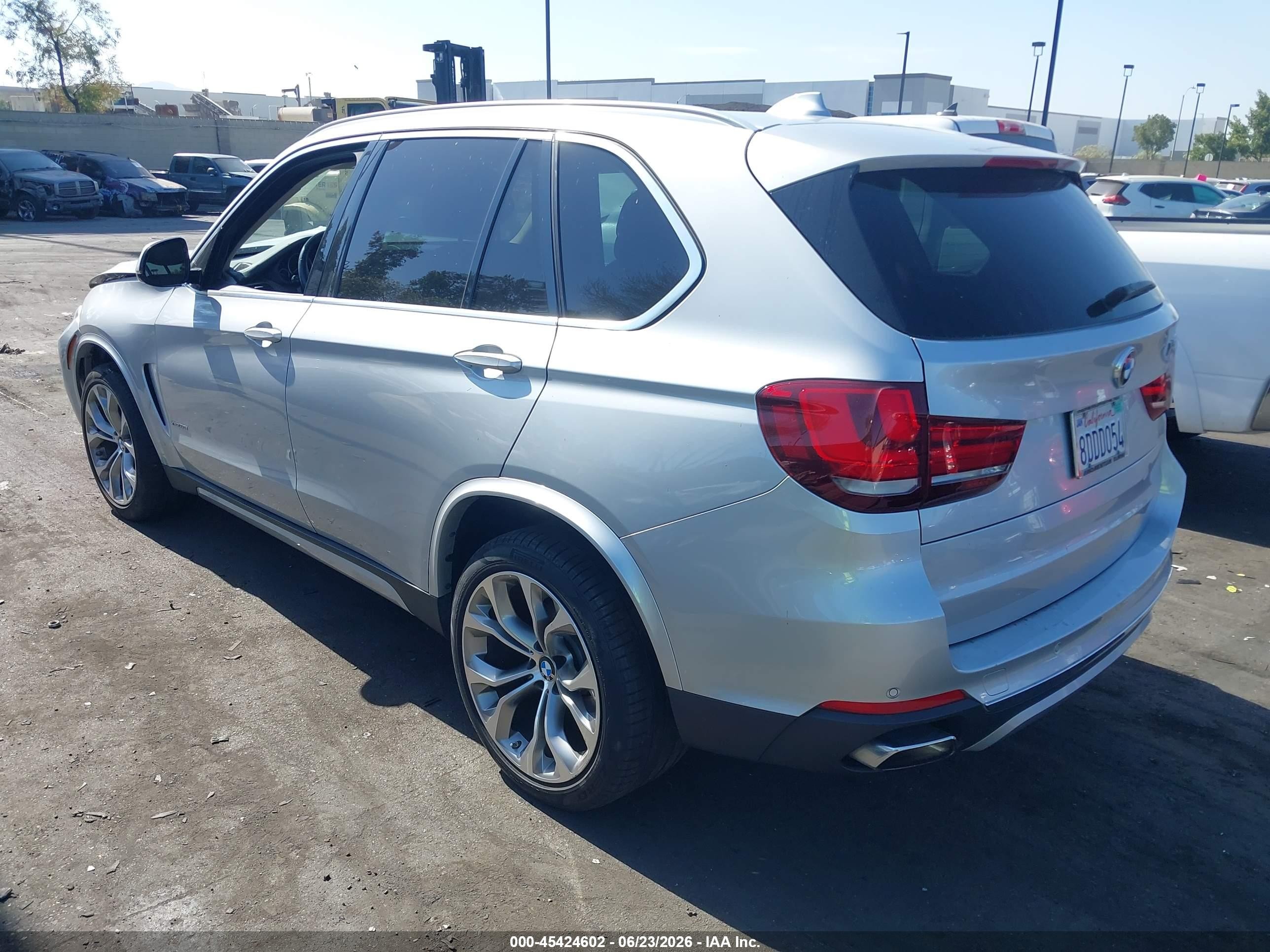 2015 Bmw X5 Xdrive50i Silver vin: 5UXKR6C5XF0J74660