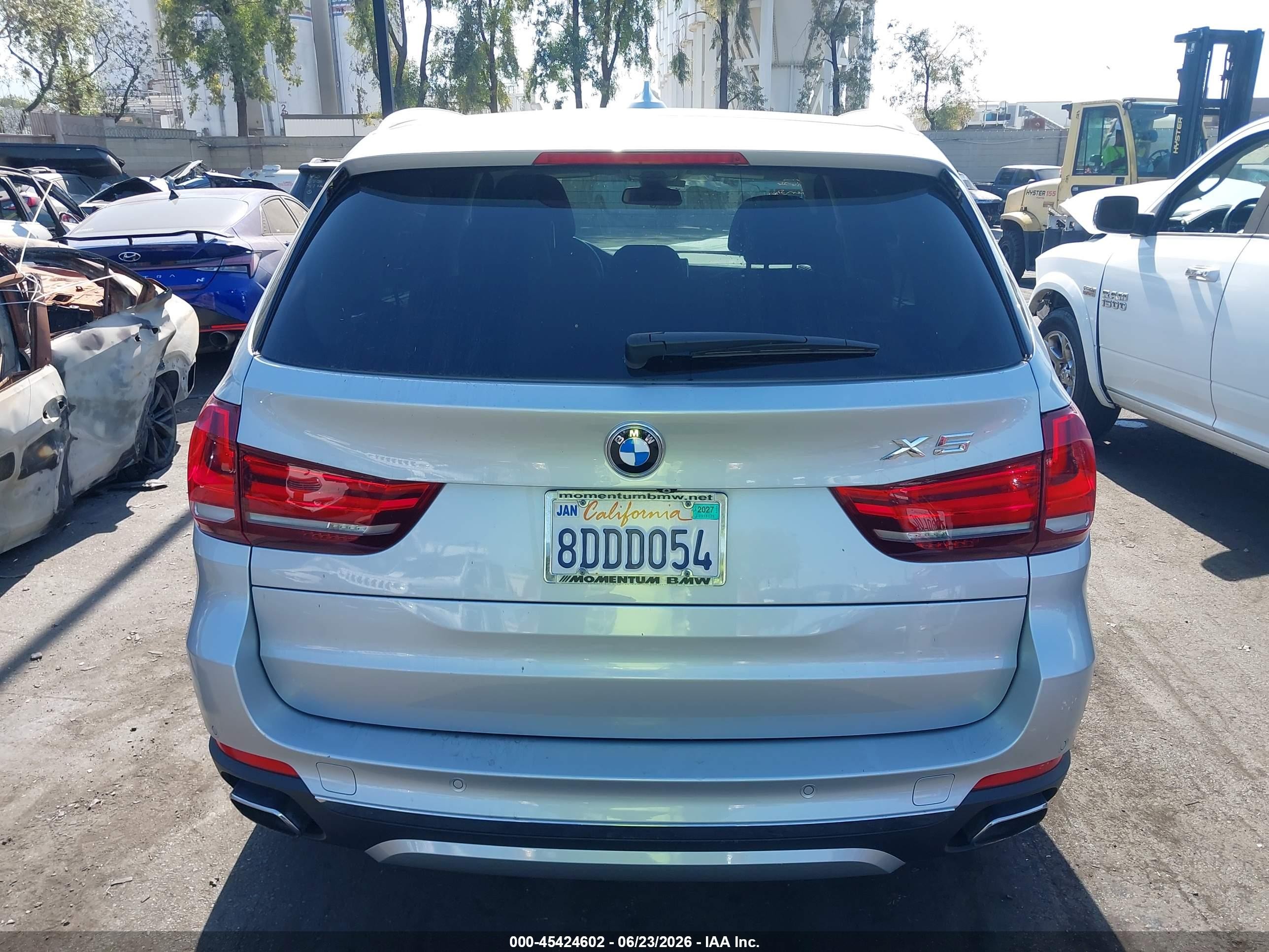 2015 Bmw X5 Xdrive50i Silver vin: 5UXKR6C5XF0J74660