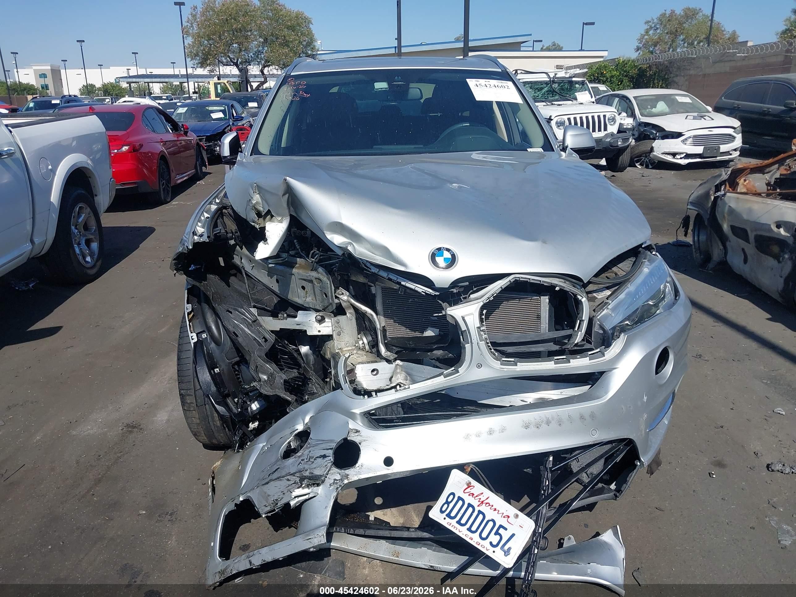 2015 Bmw X5 Xdrive50i Silver vin: 5UXKR6C5XF0J74660