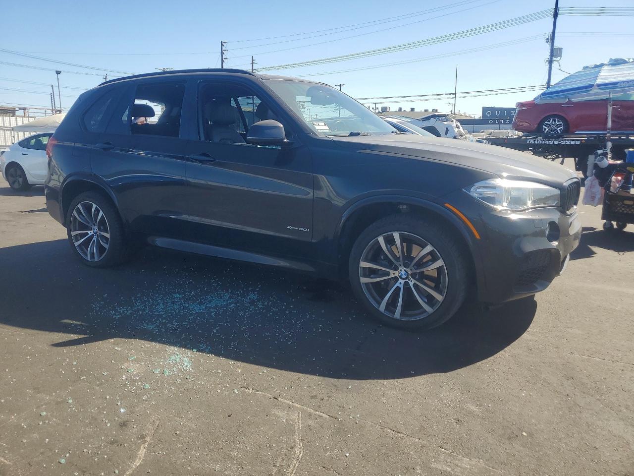 2015 Bmw X5 Xdrive50i Black vin: 5UXKR6C5XF0J76666