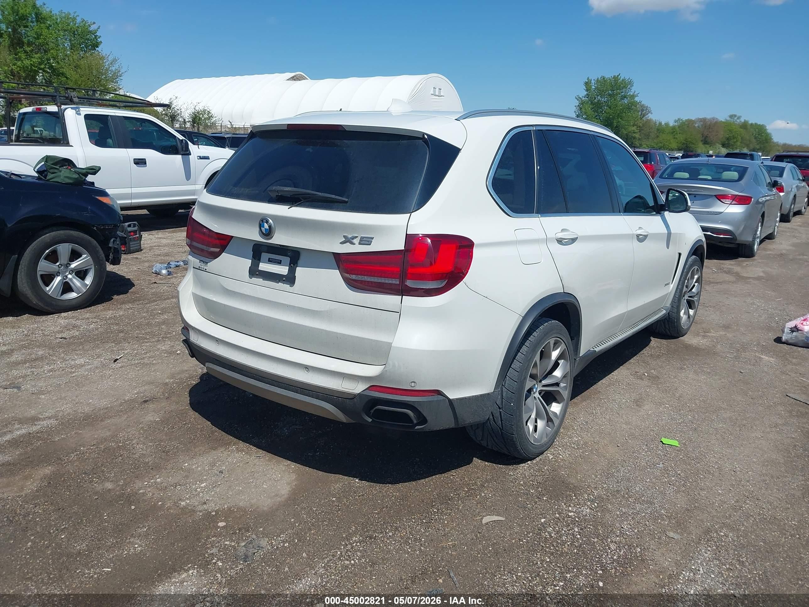 2015 Bmw X5 Xdrive50i White vin: 5UXKR6C5XF0J78255