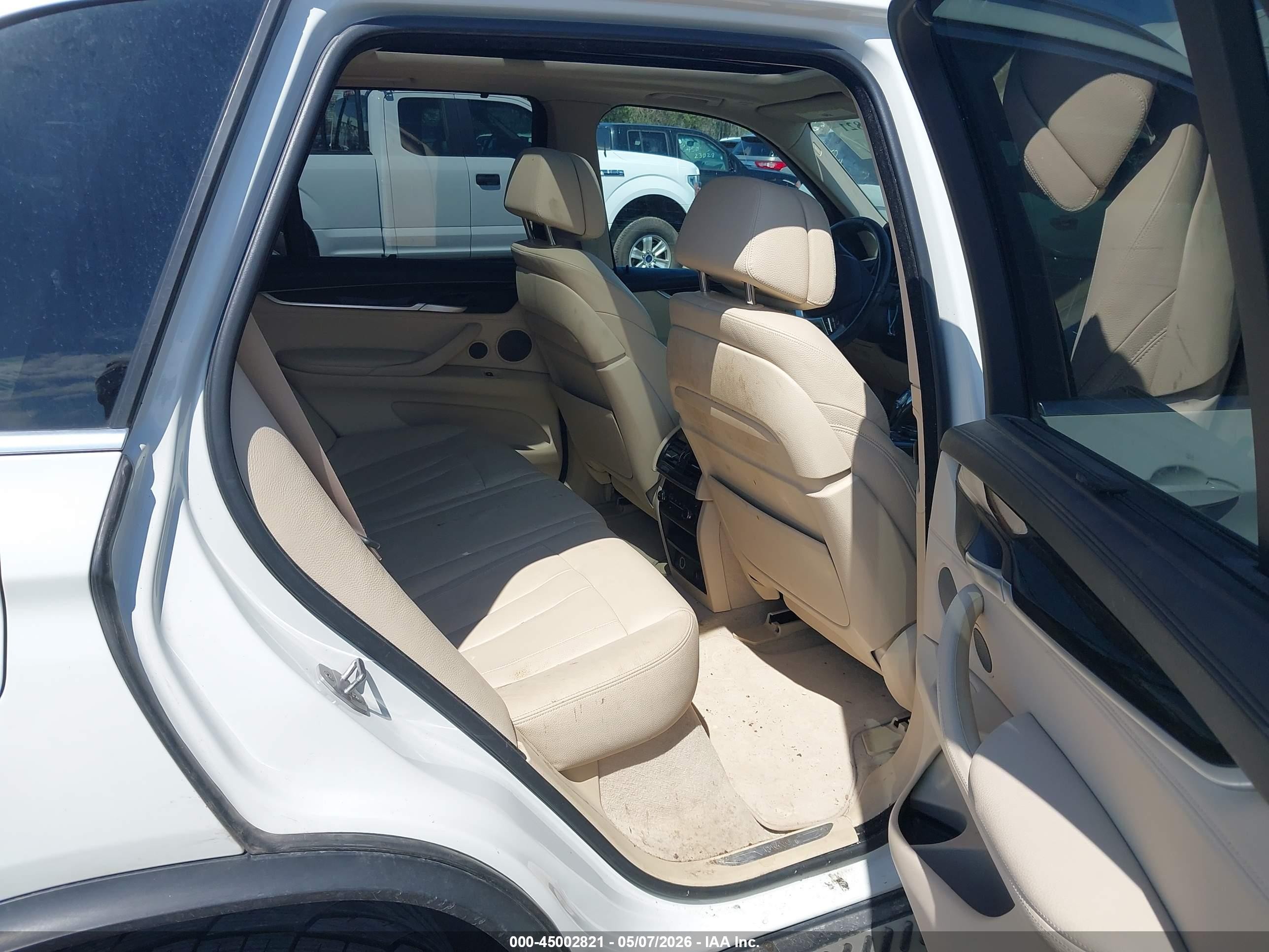 2015 Bmw X5 Xdrive50i White vin: 5UXKR6C5XF0J78255