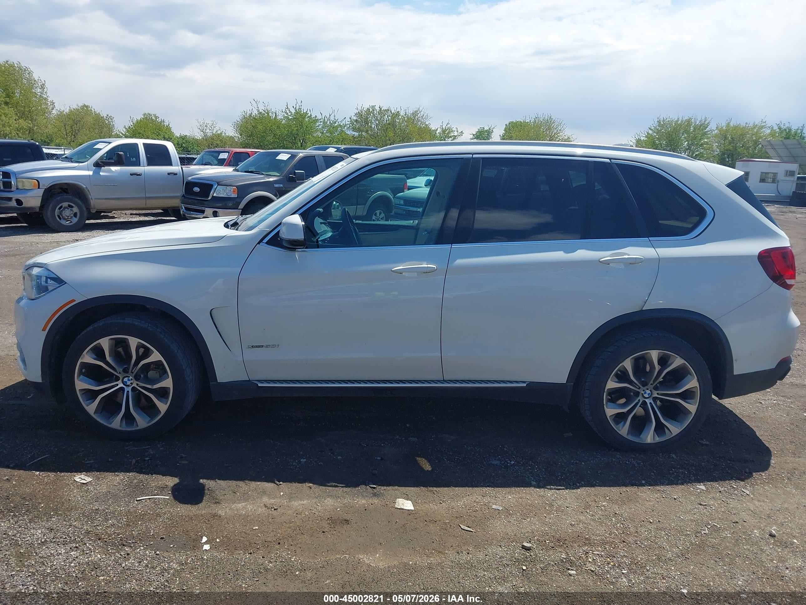 2015 Bmw X5 Xdrive50i White vin: 5UXKR6C5XF0J78255
