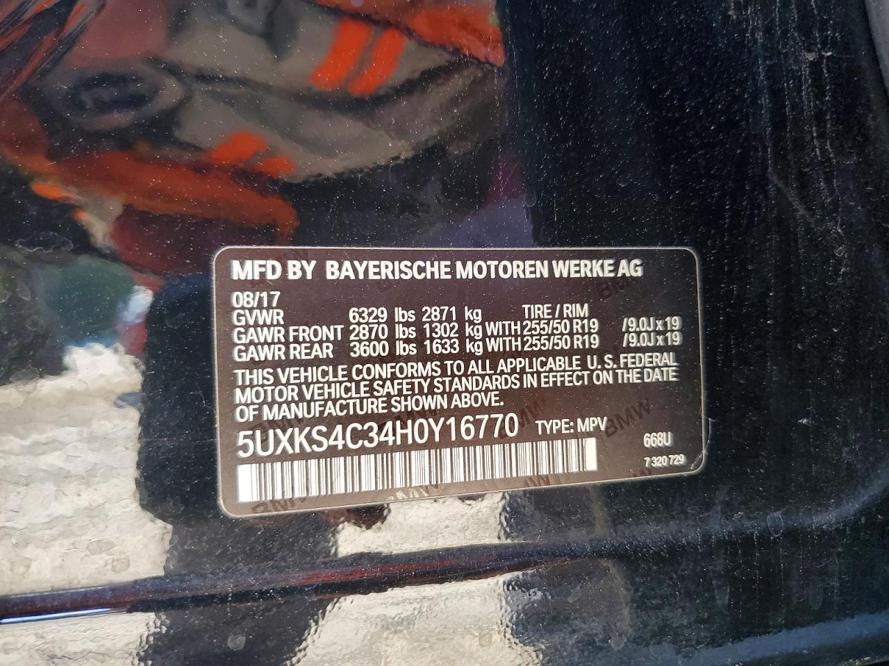 2017 Bmw X5 Xdrive35d Black vin: 5UXKS4C34H0Y16770