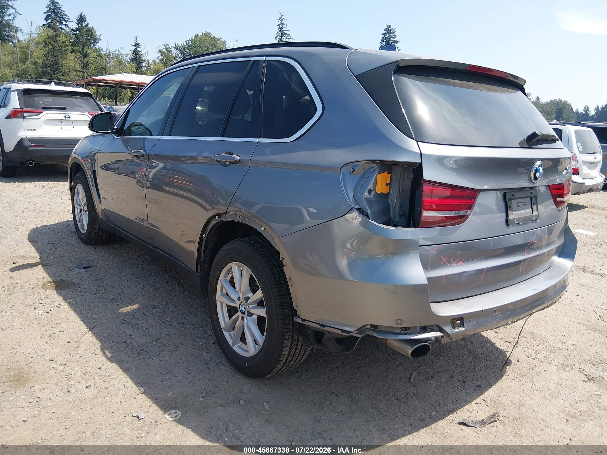 2015 Bmw X5 Xdrive35d Gray vin: 5UXKS4C50F0N10390