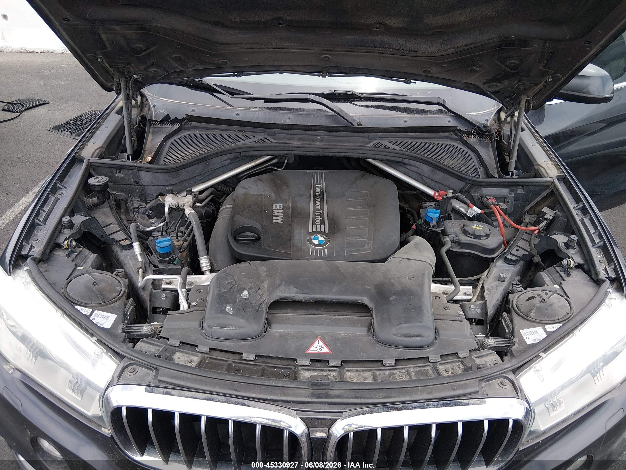 2015 Bmw X5 Xdrive35d Gray vin: 5UXKS4C51F0N09314