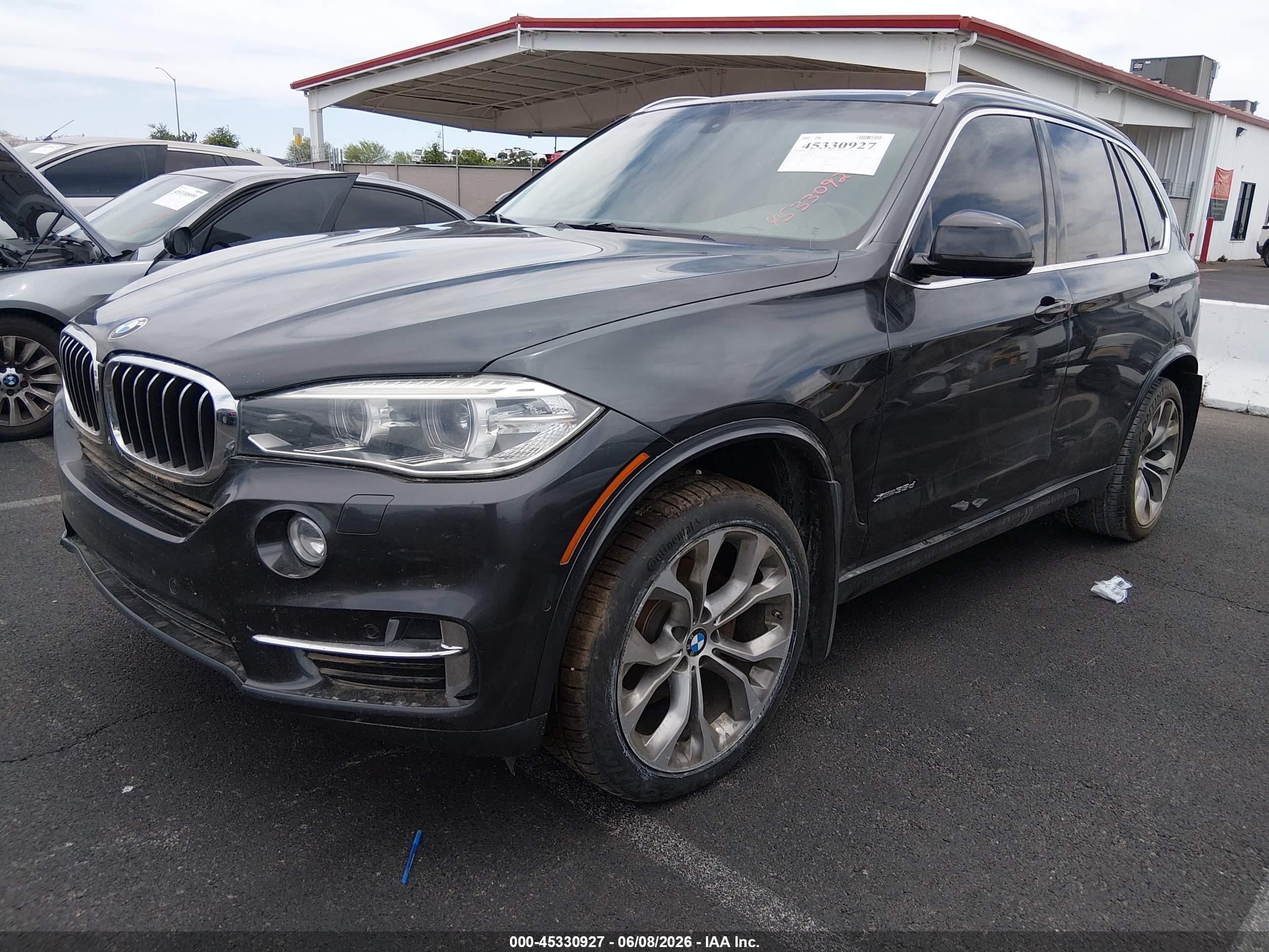 2015 Bmw X5 Xdrive35d Gray vin: 5UXKS4C51F0N09314