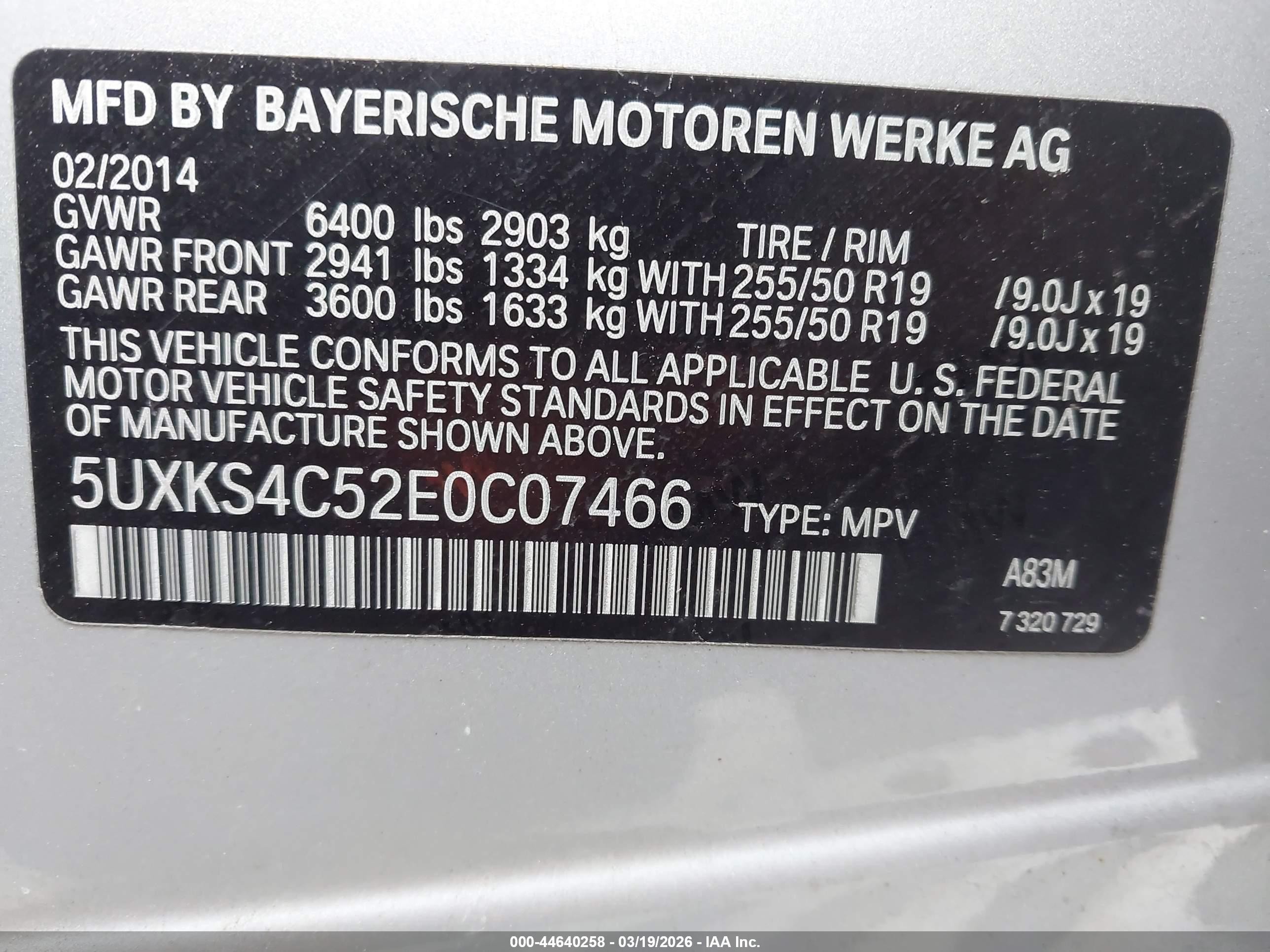 2014 Bmw X5 Xdrive35d Серебряный vin: 5UXKS4C52E0C07466