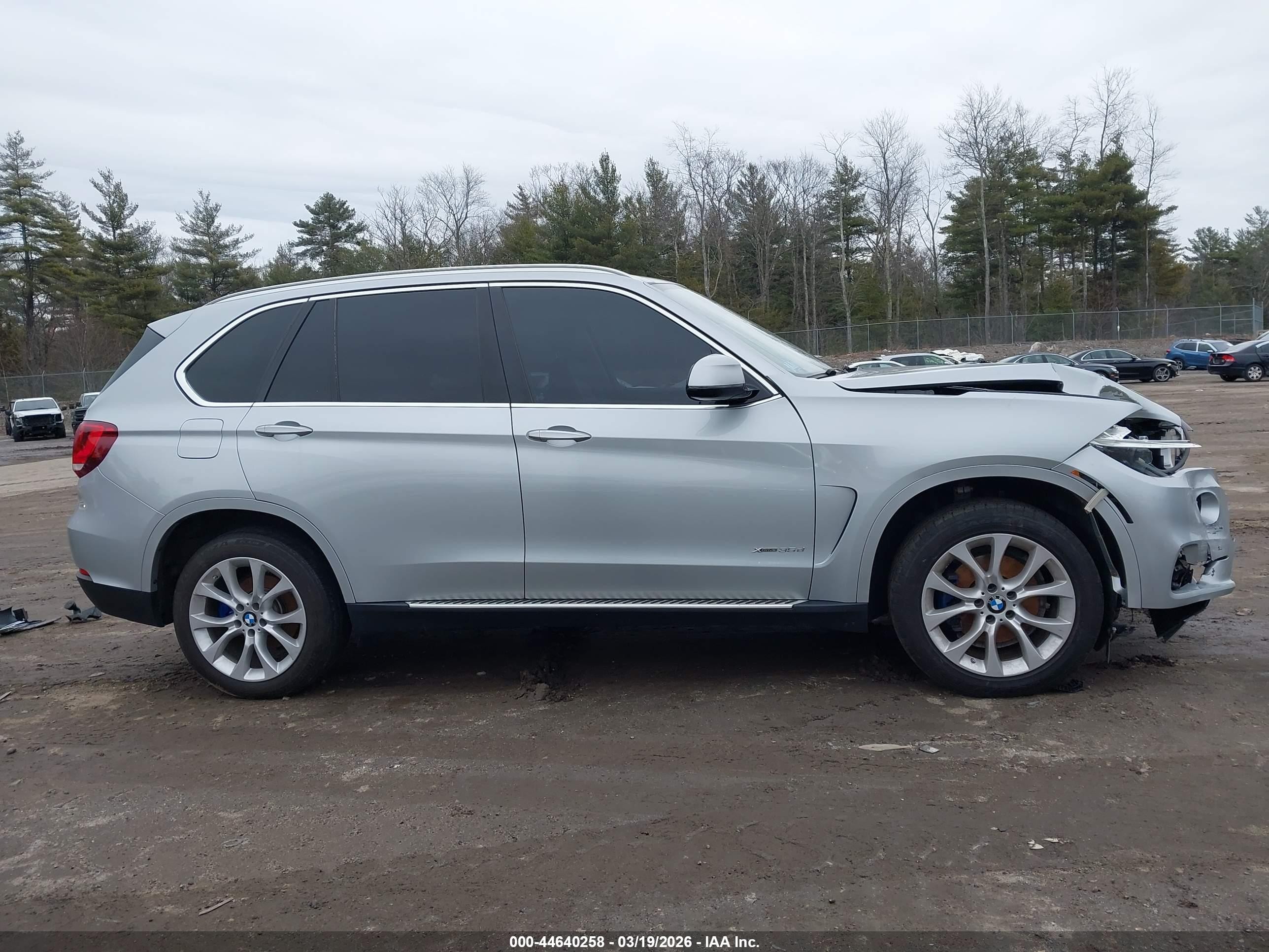 2014 Bmw X5 Xdrive35d Серебряный vin: 5UXKS4C52E0C07466