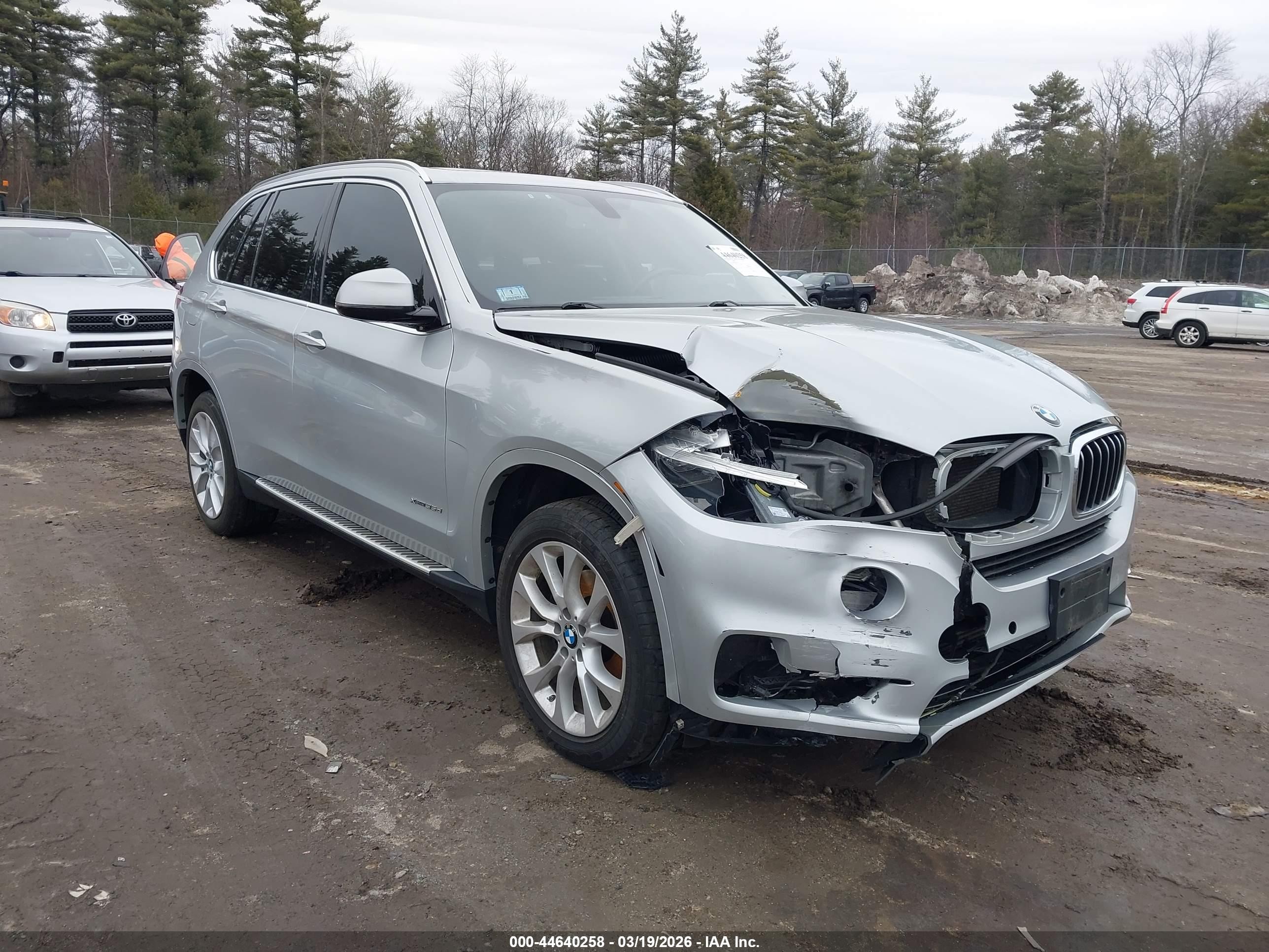 2014 Bmw X5 Xdrive35d Silver vin: 5UXKS4C52E0C07466