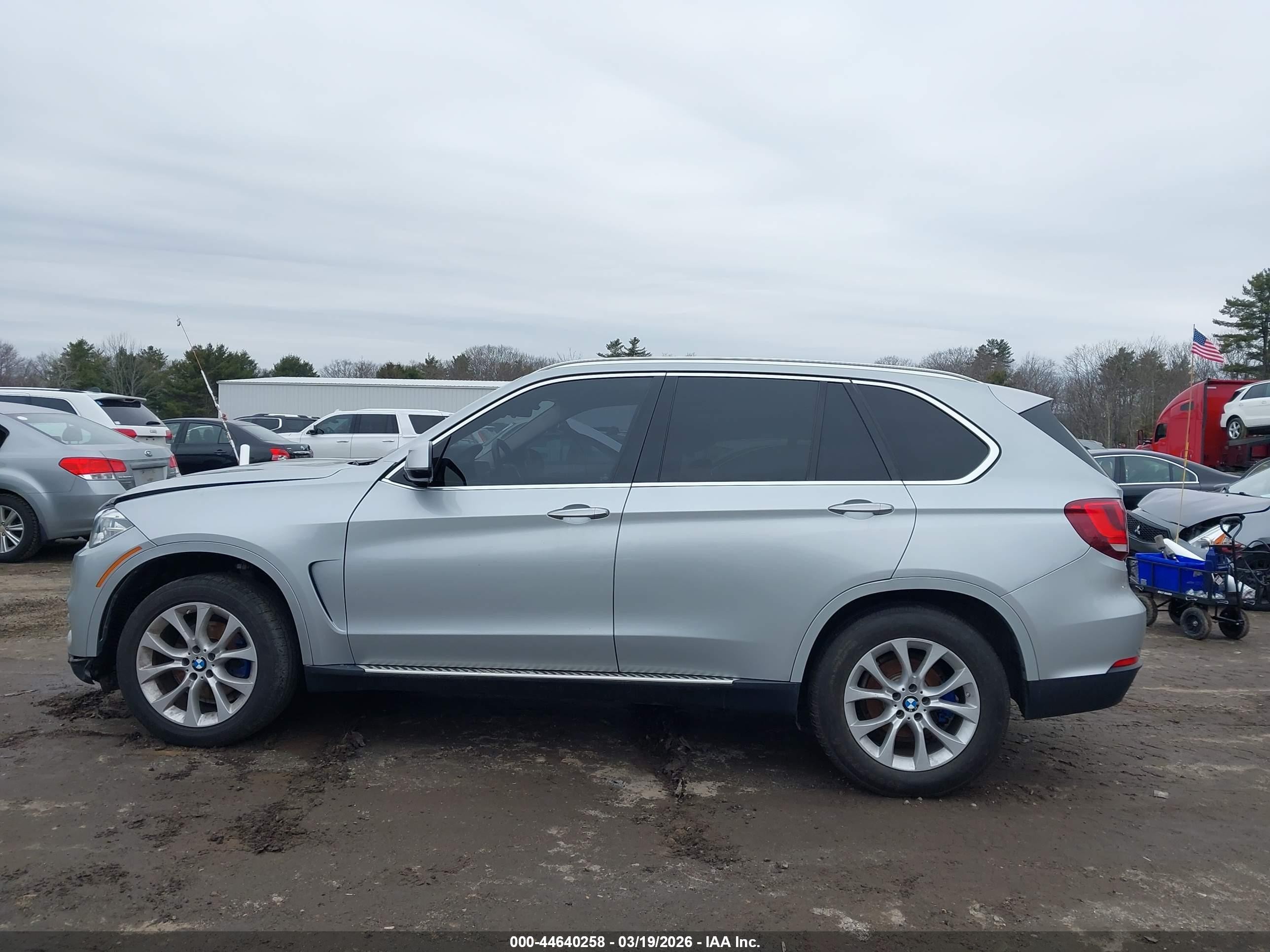 2014 Bmw X5 Xdrive35d Серебряный vin: 5UXKS4C52E0C07466