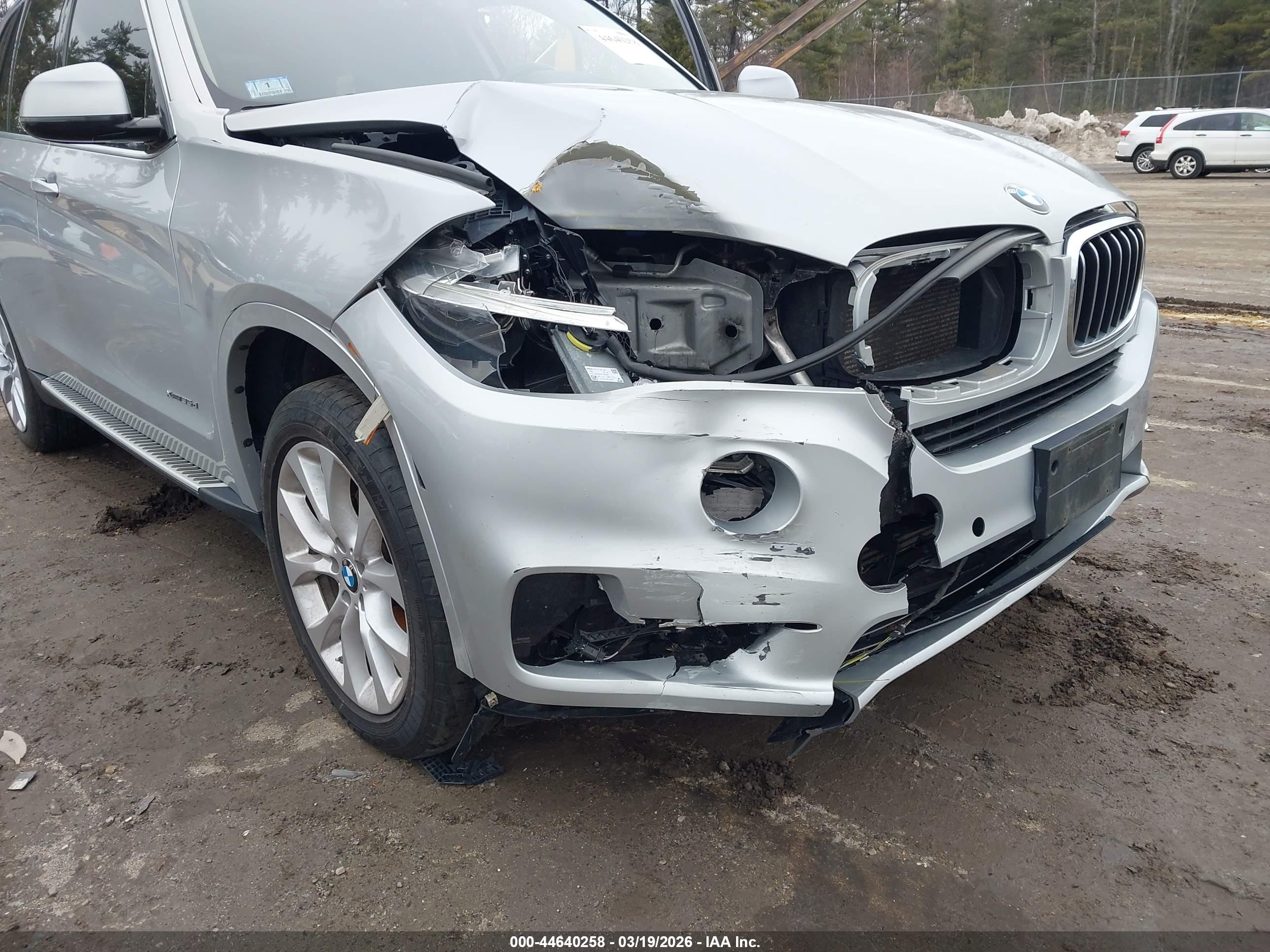 2014 Bmw X5 Xdrive35d Серебряный vin: 5UXKS4C52E0C07466