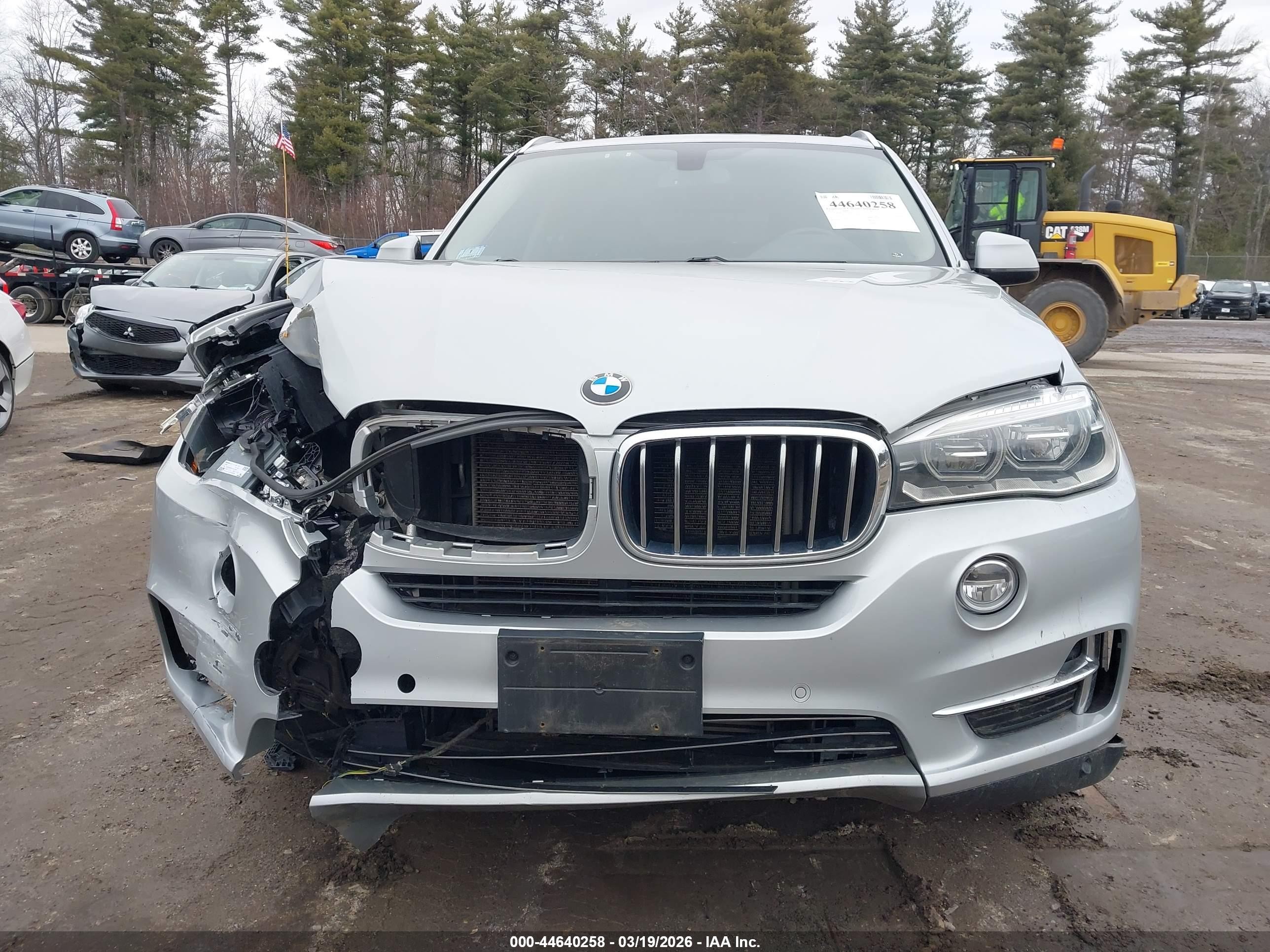 2014 Bmw X5 Xdrive35d Серебряный vin: 5UXKS4C52E0C07466