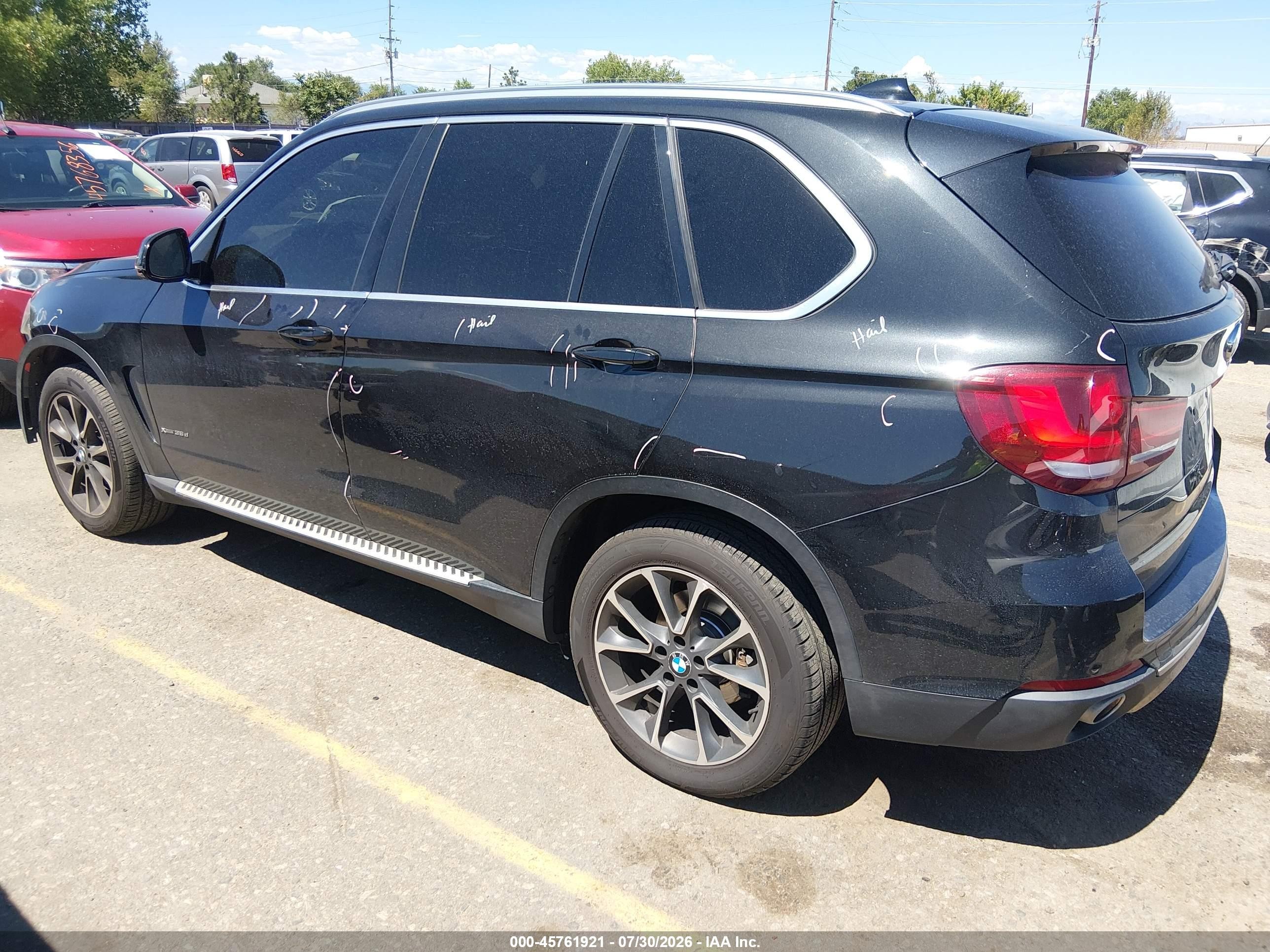 2015 Bmw X5 Xdrive35d Black vin: 5UXKS4C53F0N06124
