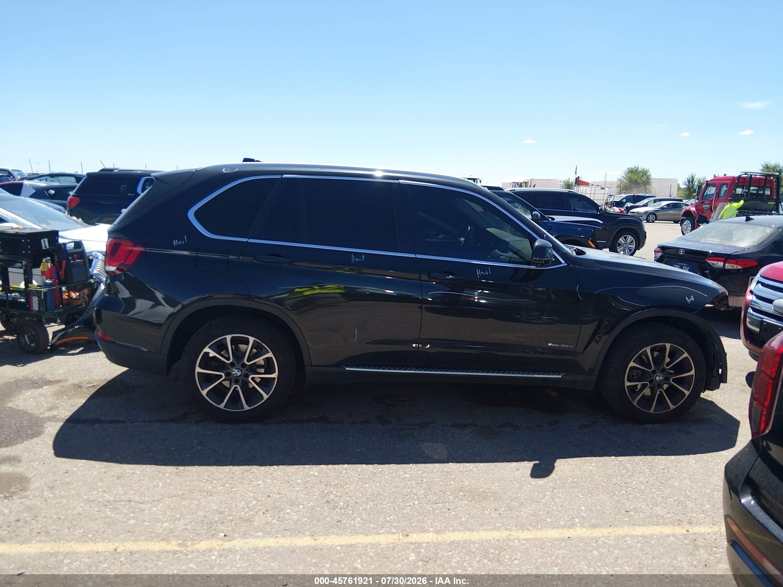 2015 Bmw X5 Xdrive35d Black vin: 5UXKS4C53F0N06124