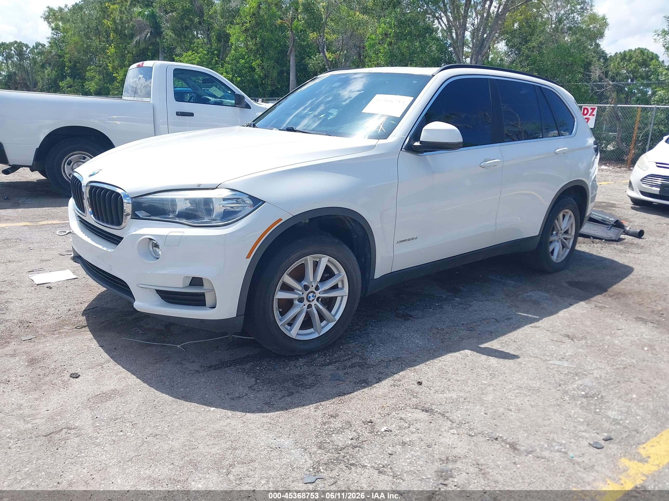 2015 Bmw X5 Xdrive35d White vin: 5UXKS4C53F0N06544