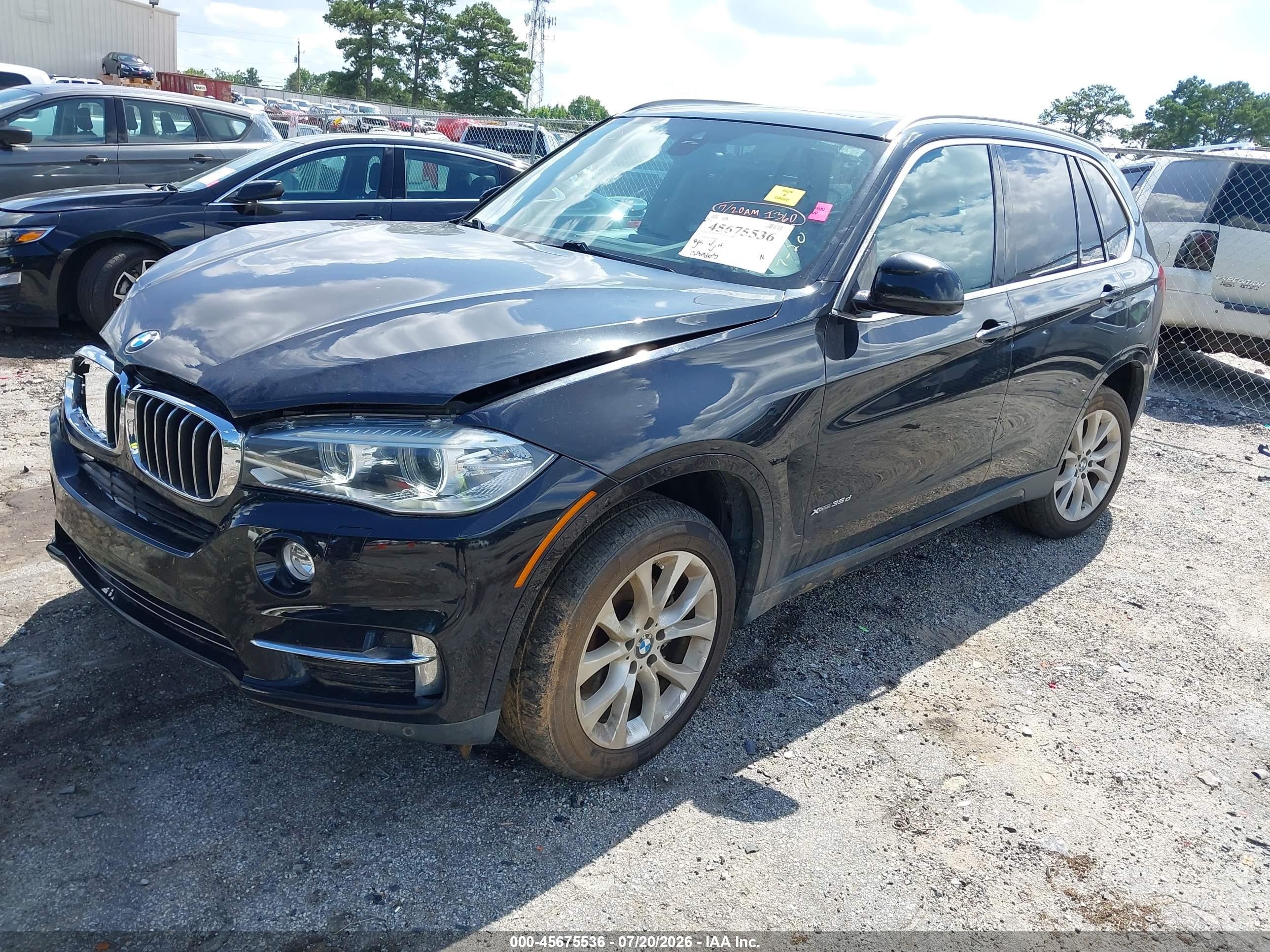 2015 Bmw X5 Xdrive35d Черный vin: 5UXKS4C53F0N06608